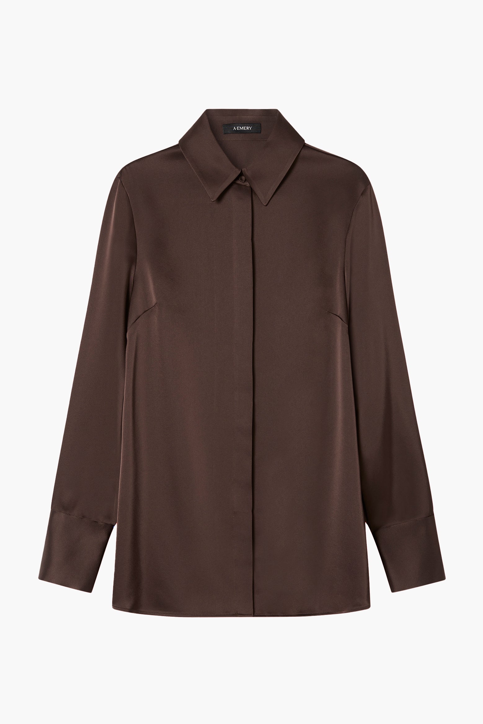 The A.EMERY Philippa Shirt in Chocolate available at The New Trend.