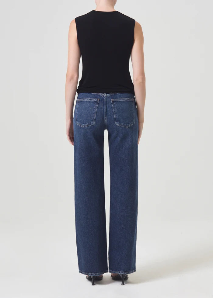 The AGOLDE Harper Mid Rise Wide Leg Jean in Tempo available at The New Trend.