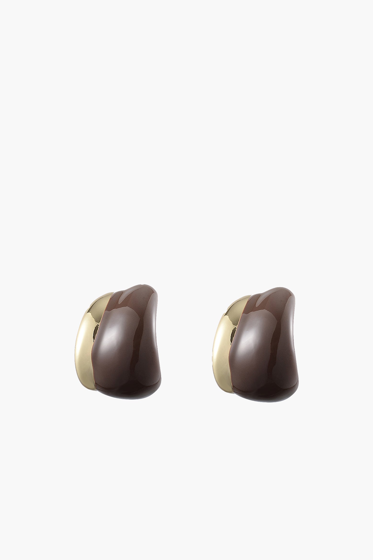ANNA-ROSSI-Splice-Earring-Cocoa-Gold-The-New-Trend-1