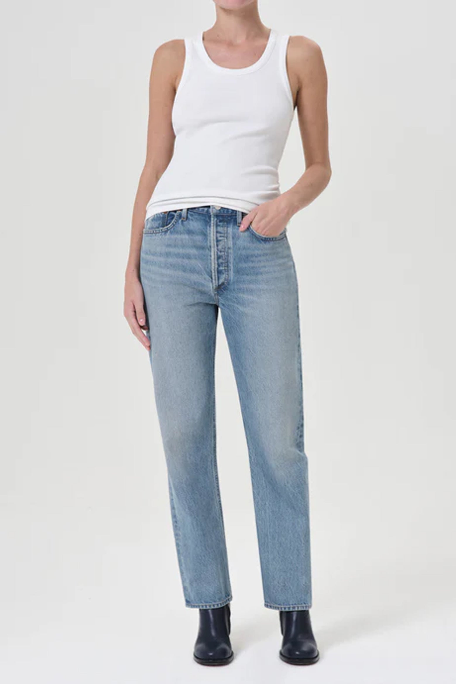 Agolde 90's Pinch Waist Jean in Infinite available at The New Trend Australia