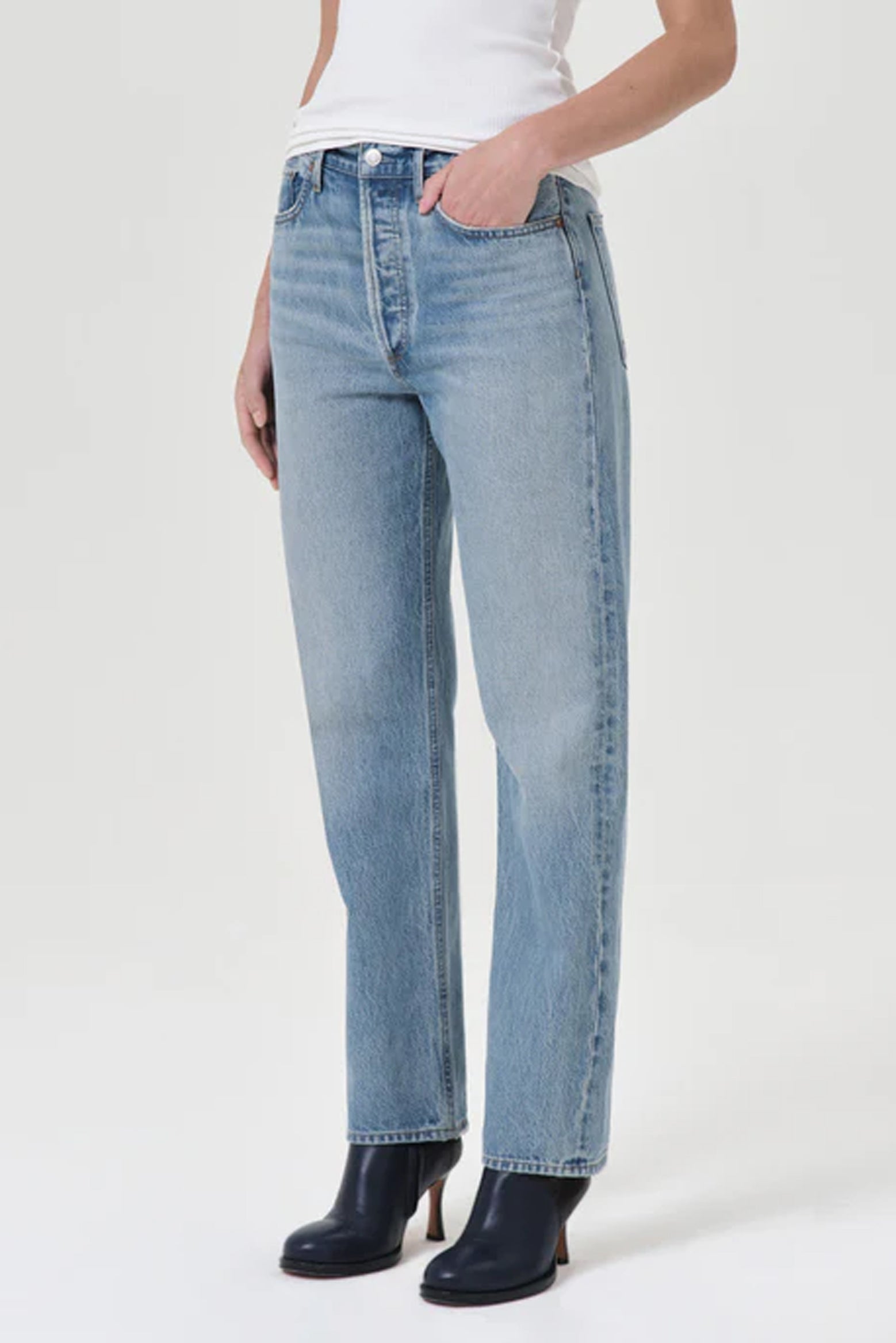 Agolde 90's Pinch Waist Jean in Infinite available at The New Trend Australia