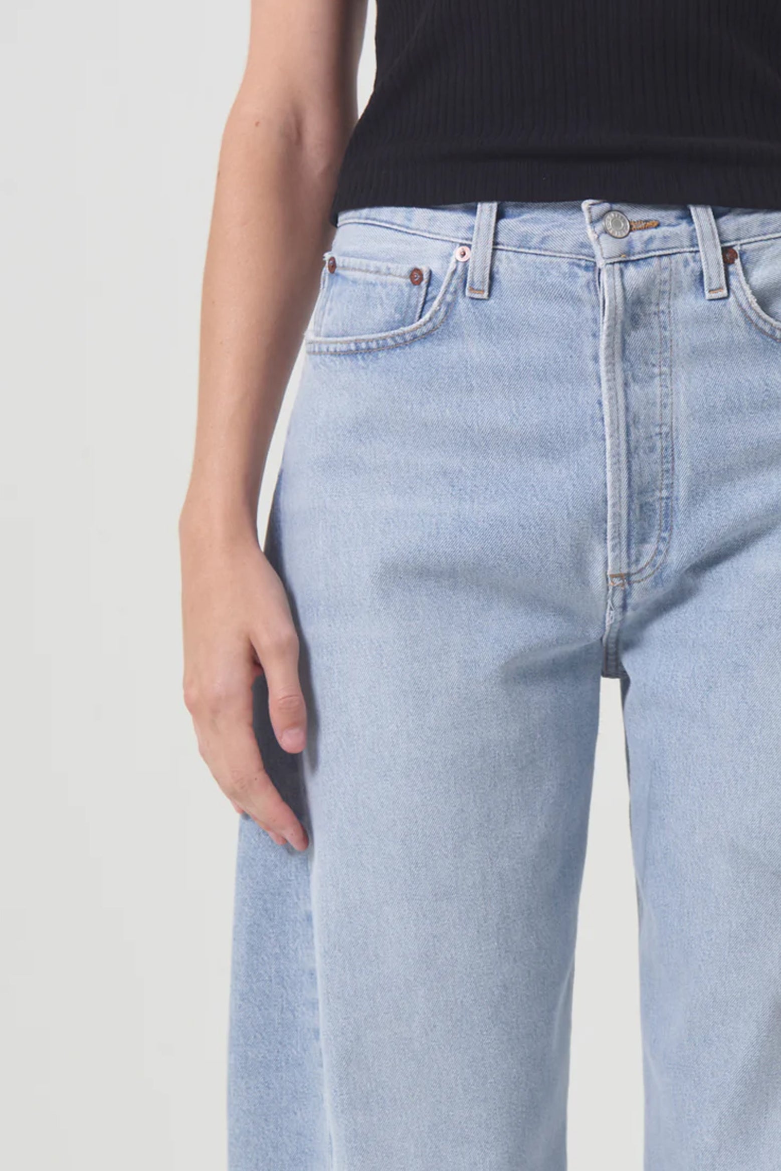 Agolde High Rise Pieced Jean in Void available at The New Trend Australia.