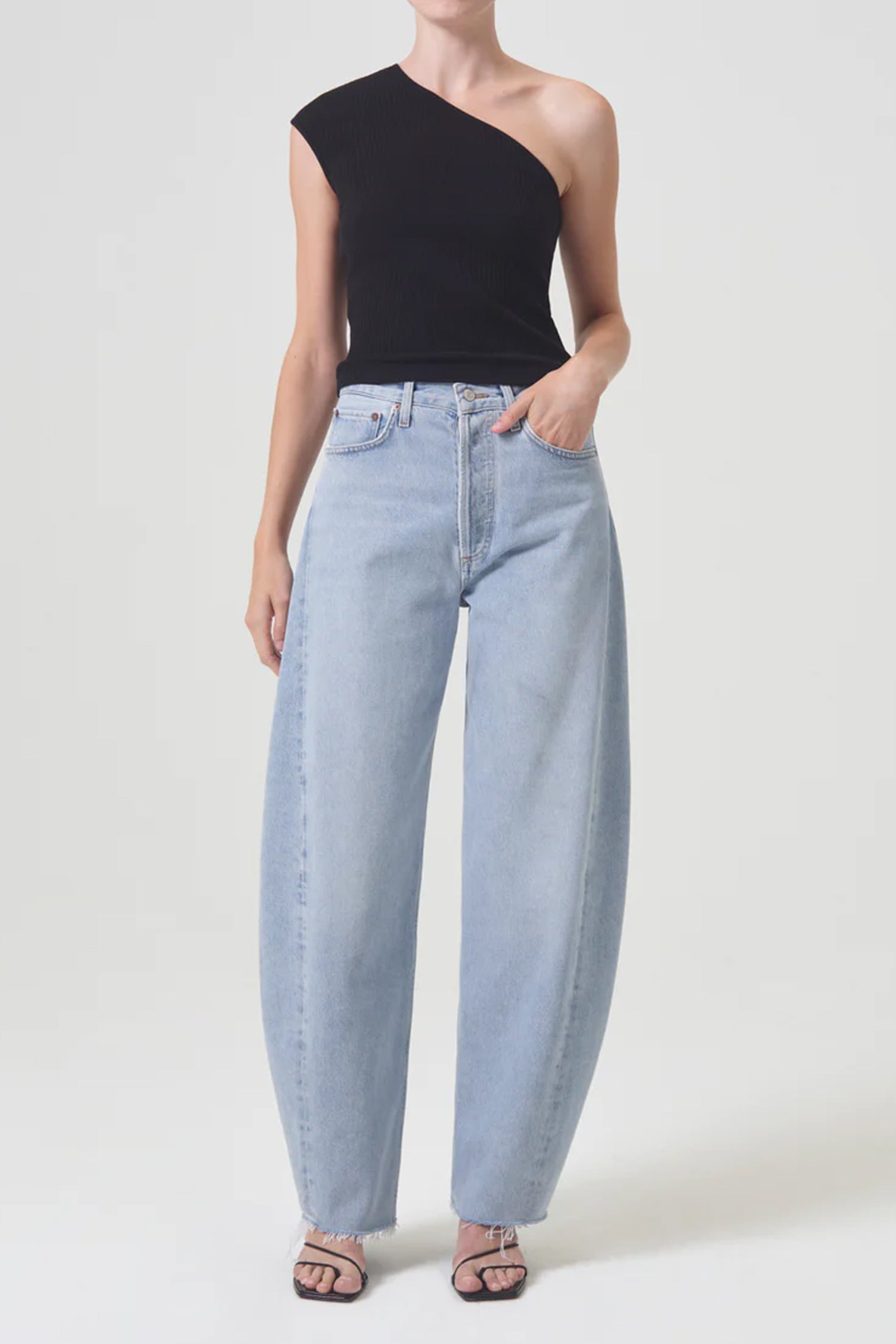 Agolde High Rise Pieced Jean in Void available at The New Trend Australia.