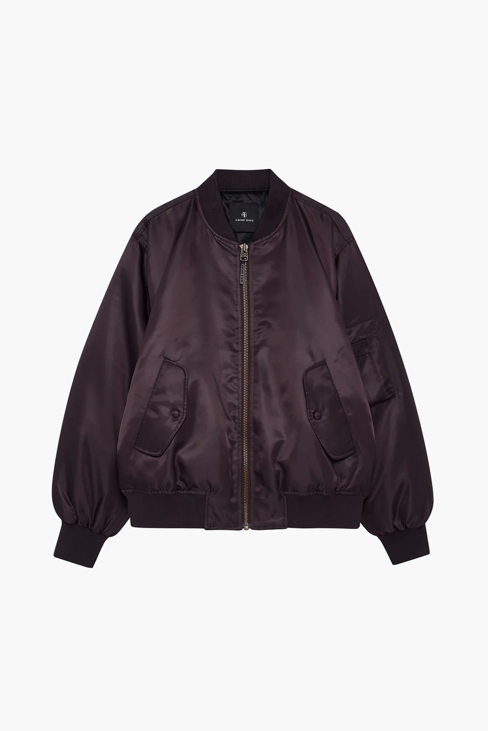 ANINE BING LEON BOMBER IN DEEP BROWN | THE NEW TREND