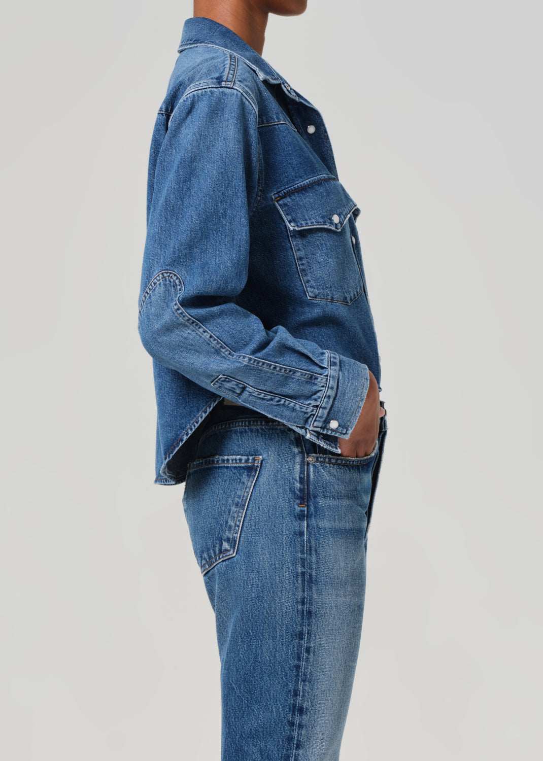 CITIZENS OF HUMANITY CROPPED WESTERN SHIRT | THE NEW TREND