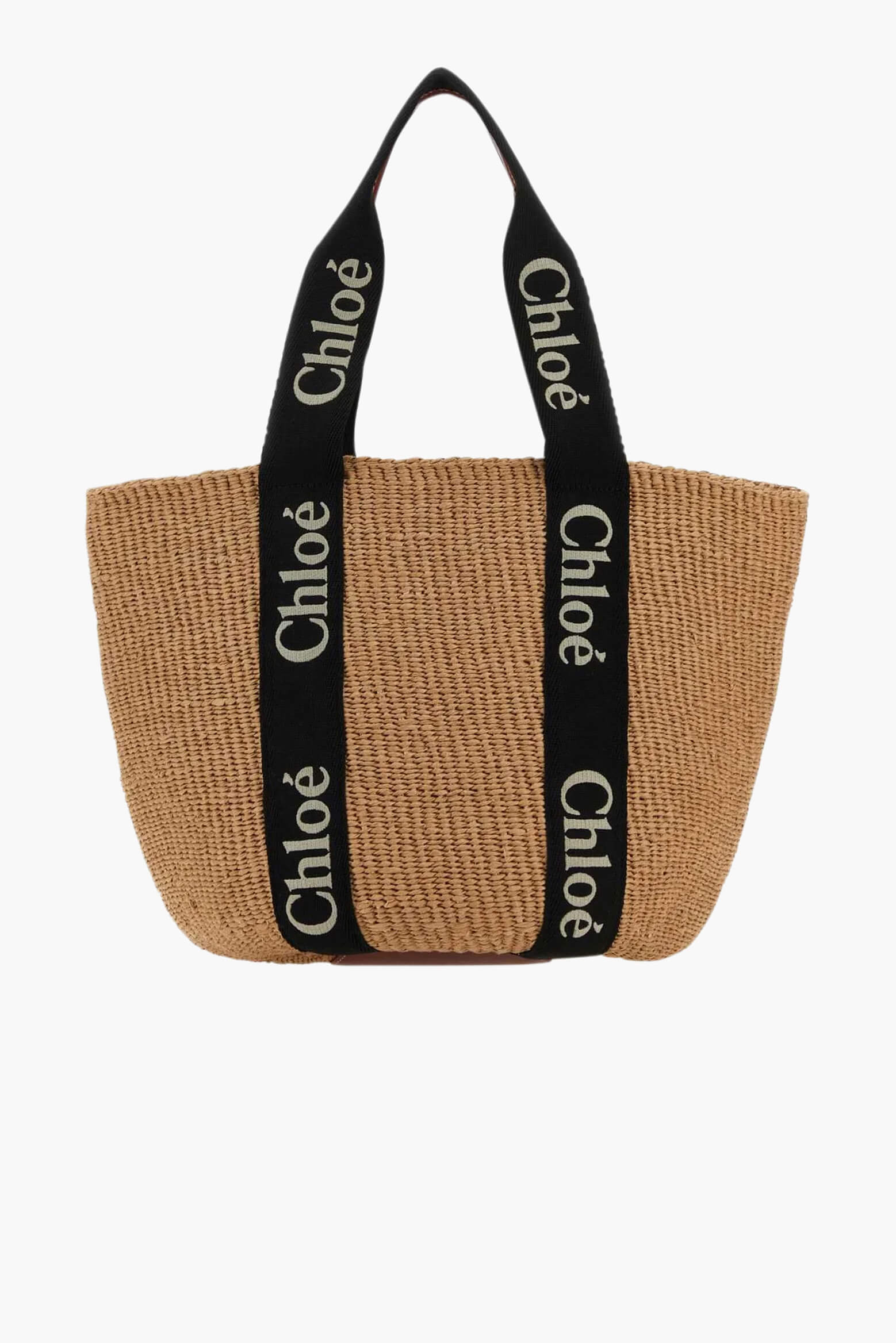 Chloé Woody Large Basket Bag in Black available at TNT The New Trend Australia.