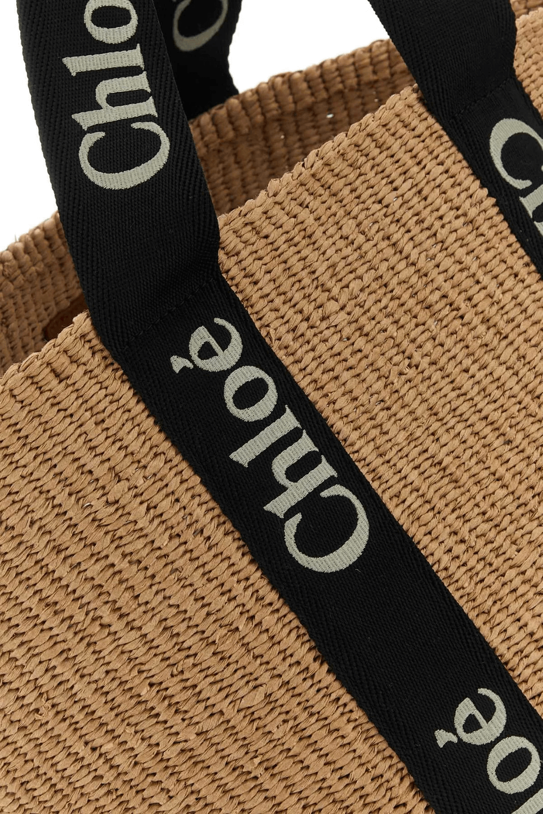 Chloé Woody Large Basket Bag in Black available at TNT The New Trend Australia.