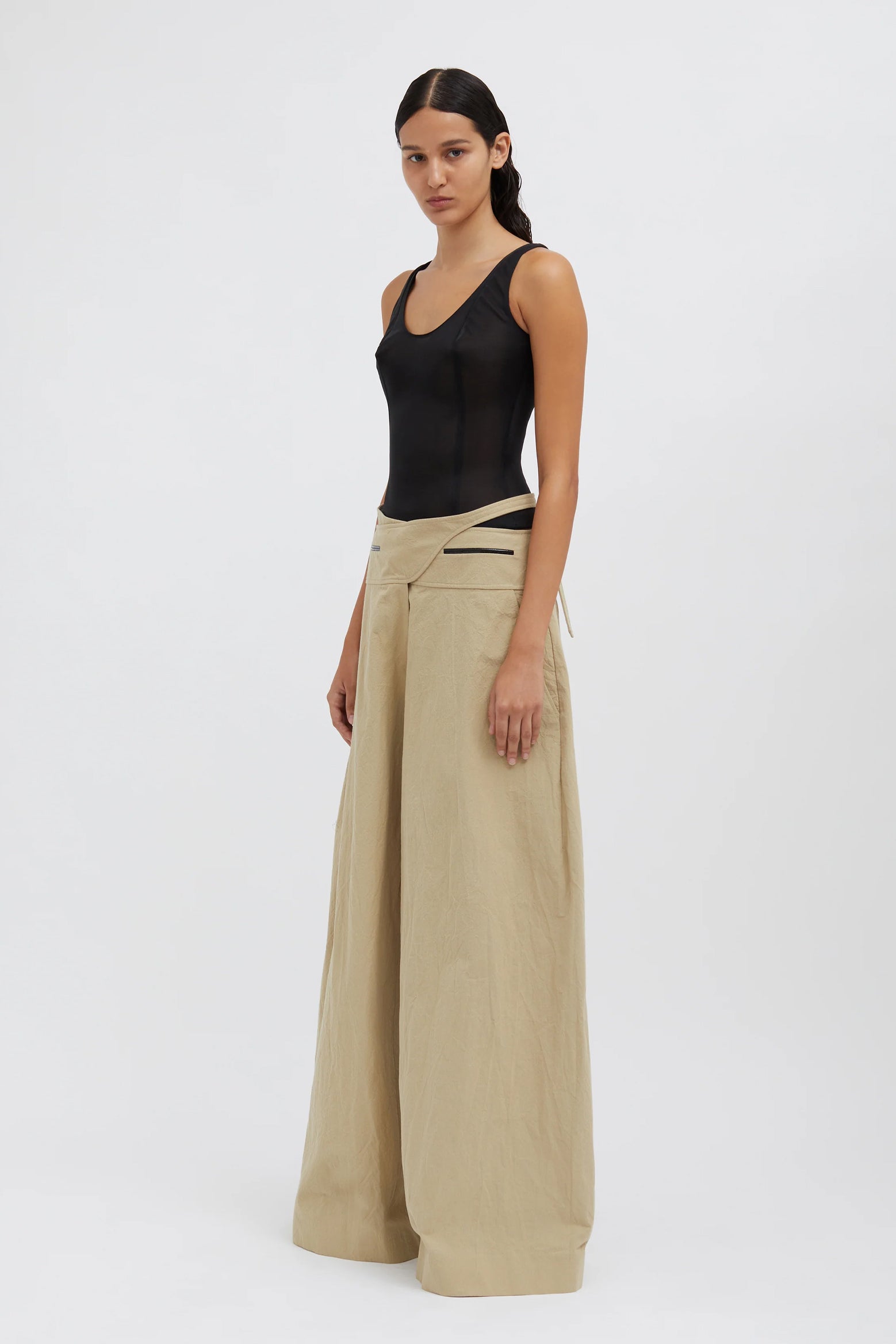 Christopher Esber Mason Bind Trouser in Stone available at The New Trend Australia.