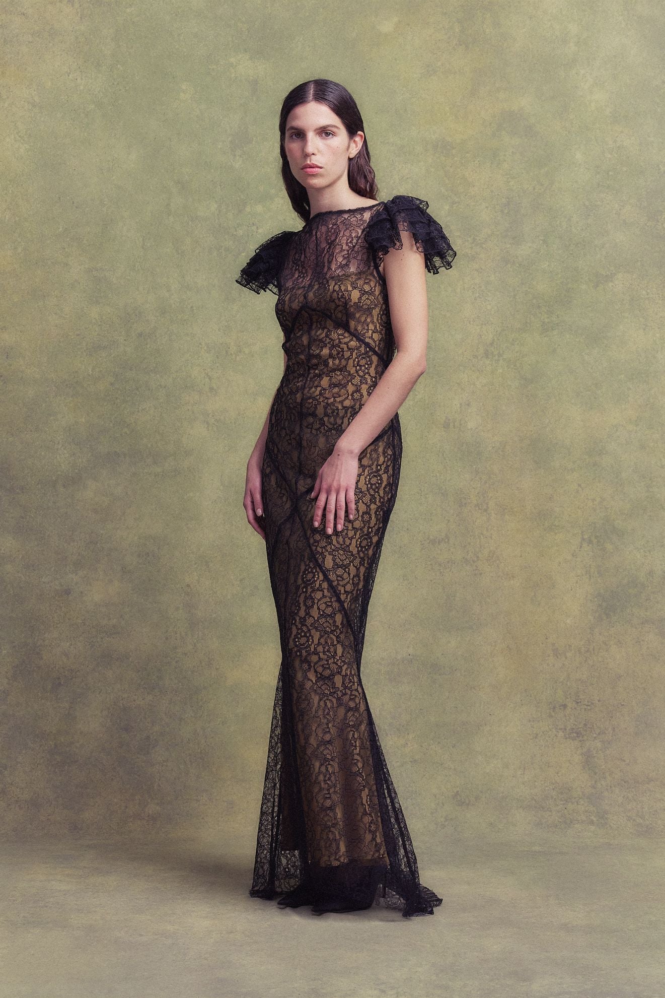 DE LA VALI NEPHELE MAXI DRESS IN BLACK | THE NEW TREND