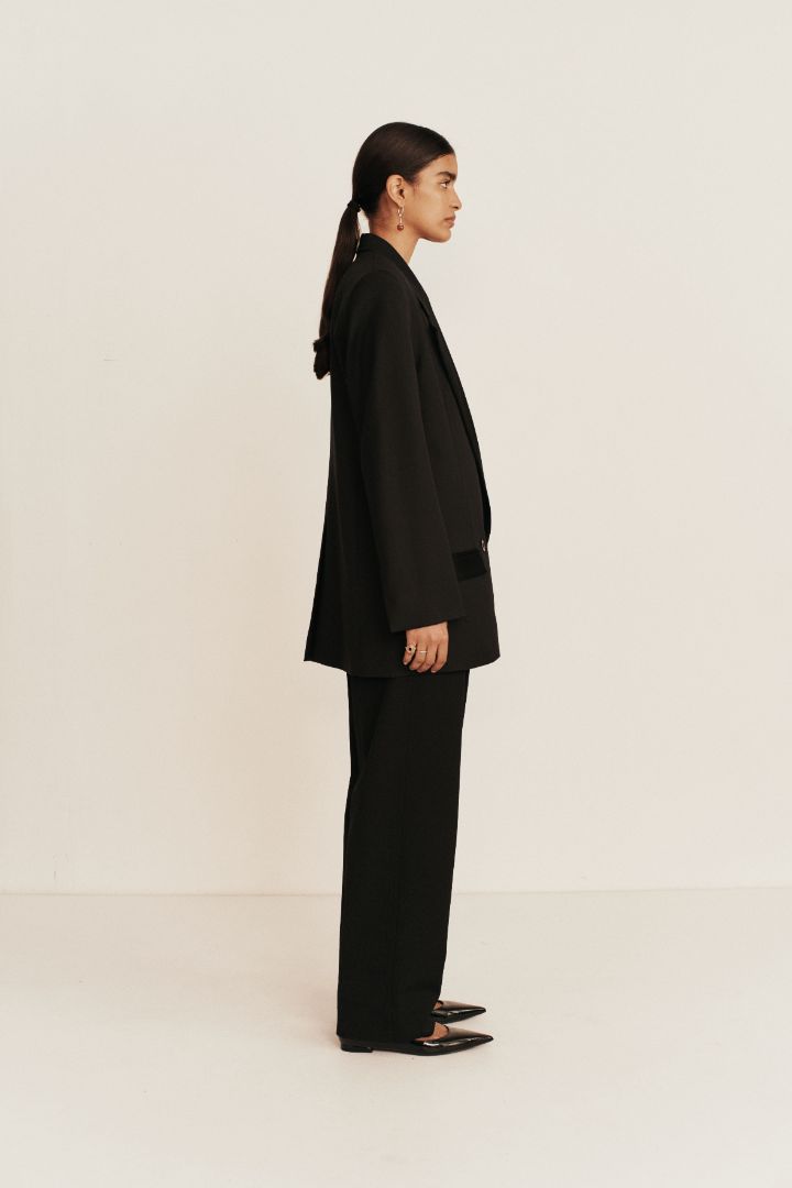 ESSE STUDIOS Tux Double Blazer in Black available at The New Trend Australia