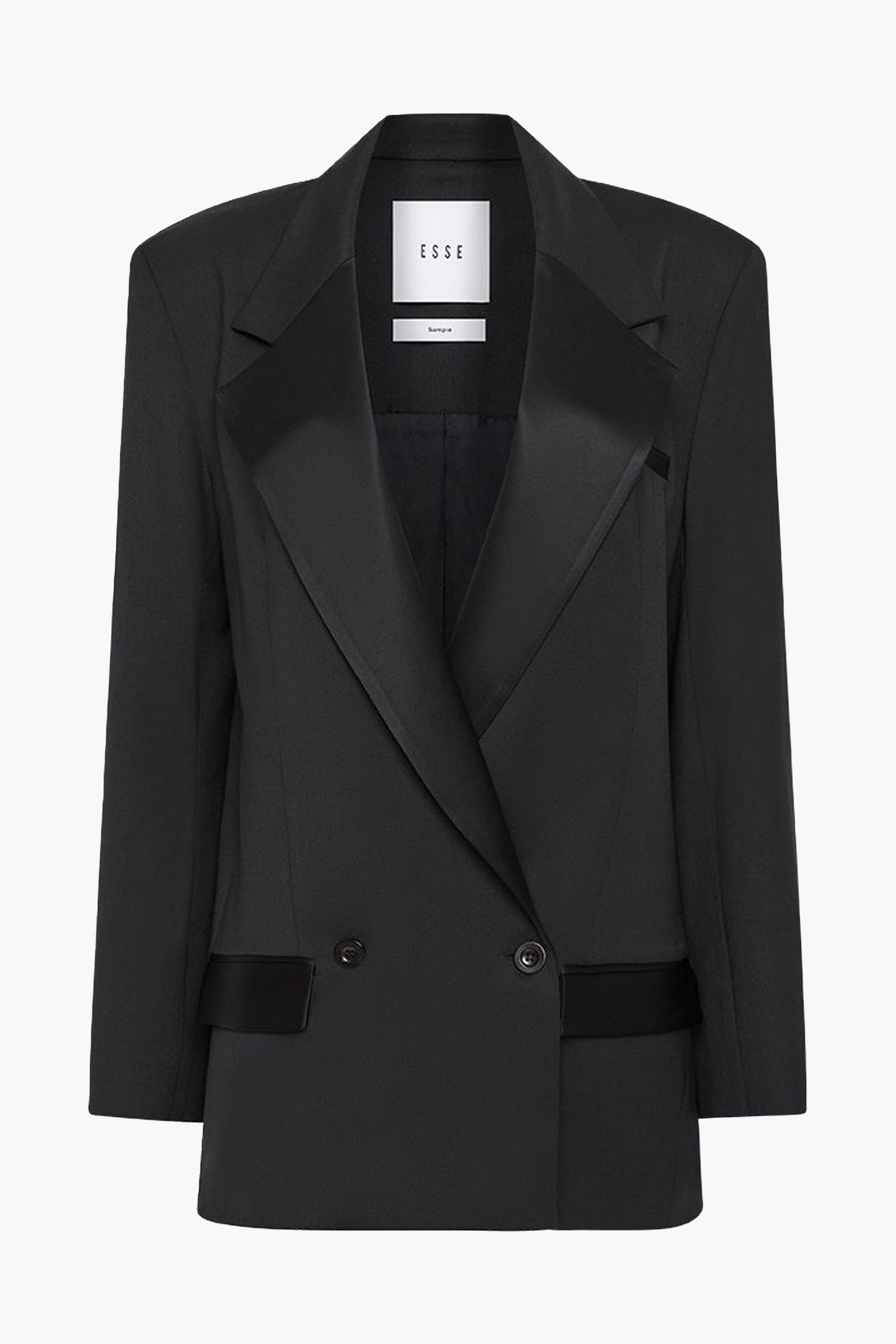 ESSE STUDIOS Tux Double Blazer in Black available at The New Trend Australia