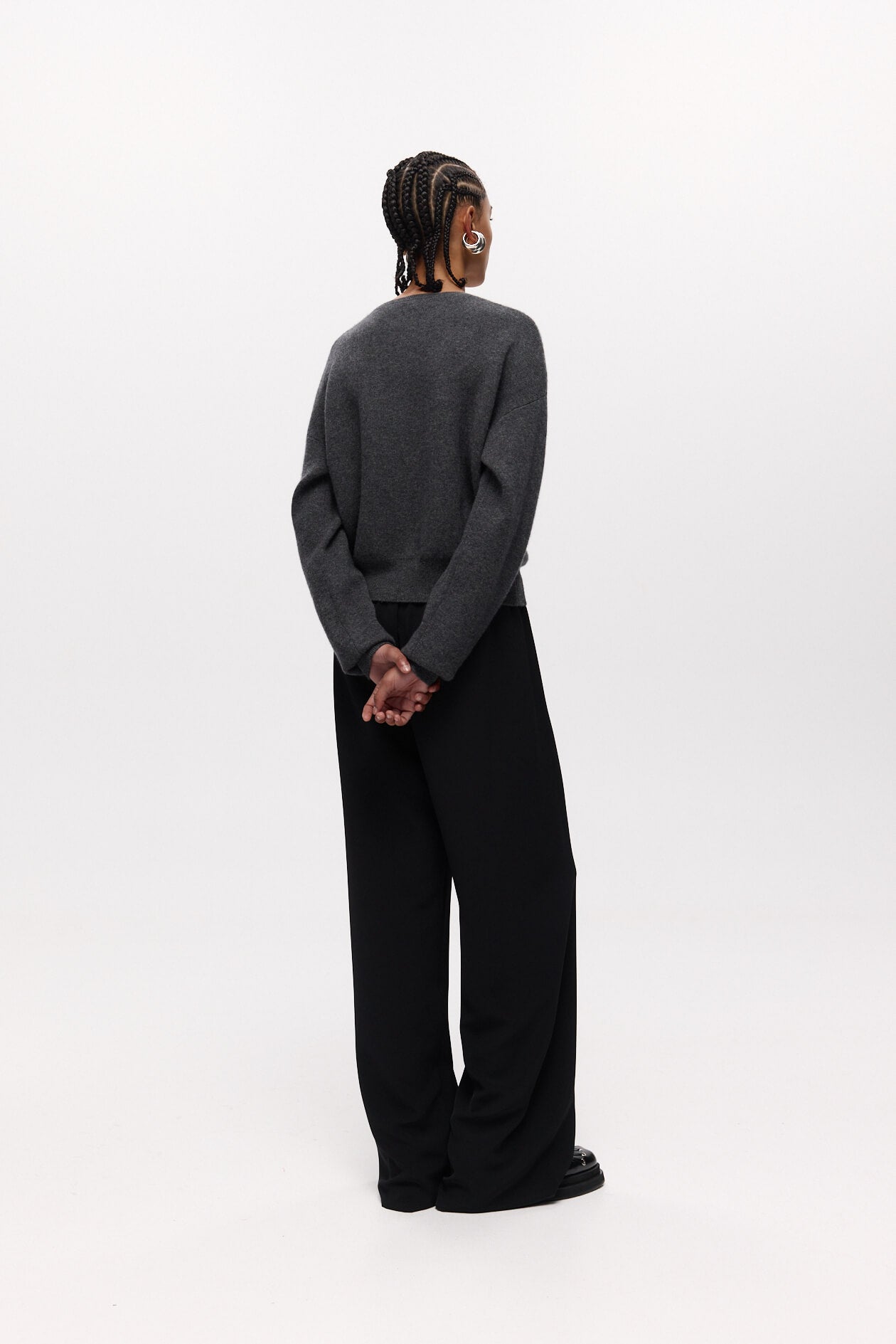 The Harris Tapper Irving Pant in black is available at The New Trend