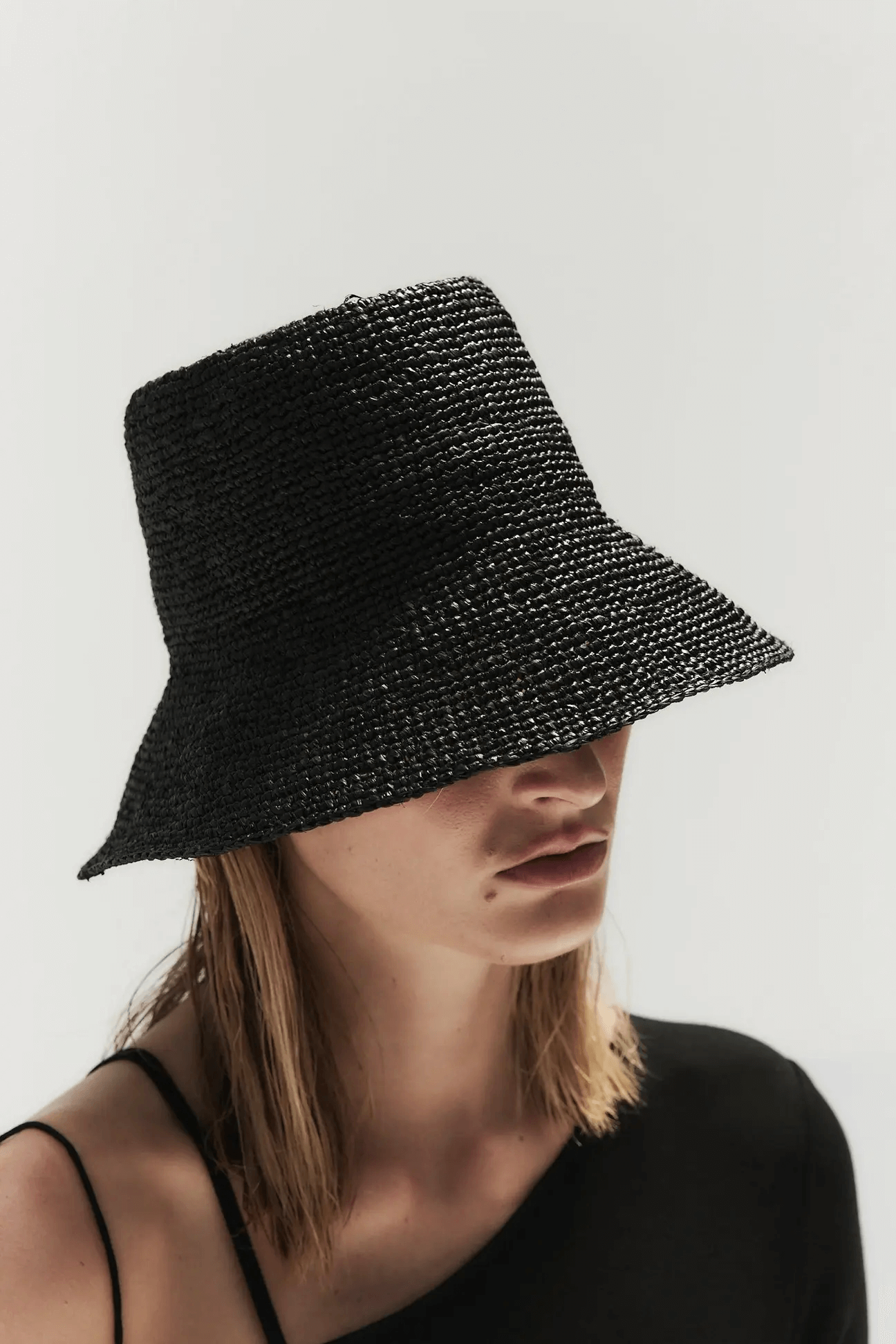 Janessa Leone Felix Bucket Hat in Black available at TNT The New Trend Australia.