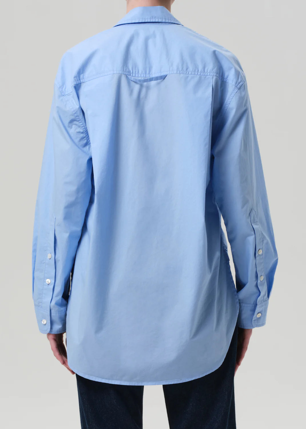 CITIZENS OF HUMANITY KAYLA SHIRT IN BANKER BLUE | THE NEW TREND