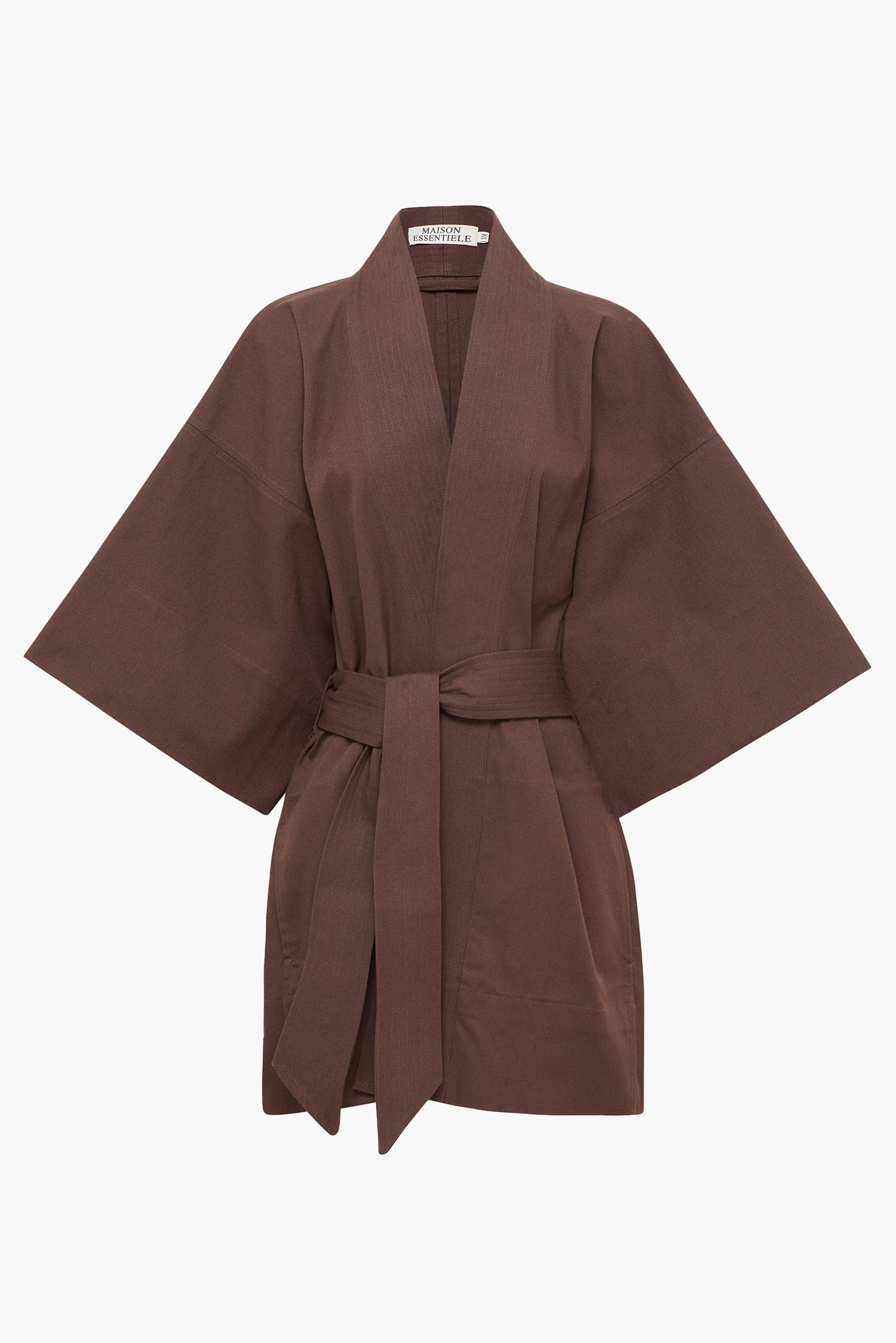 MAISON ESSENTIELE KIMONO IN CHOCOLATE | THE NEW TREND