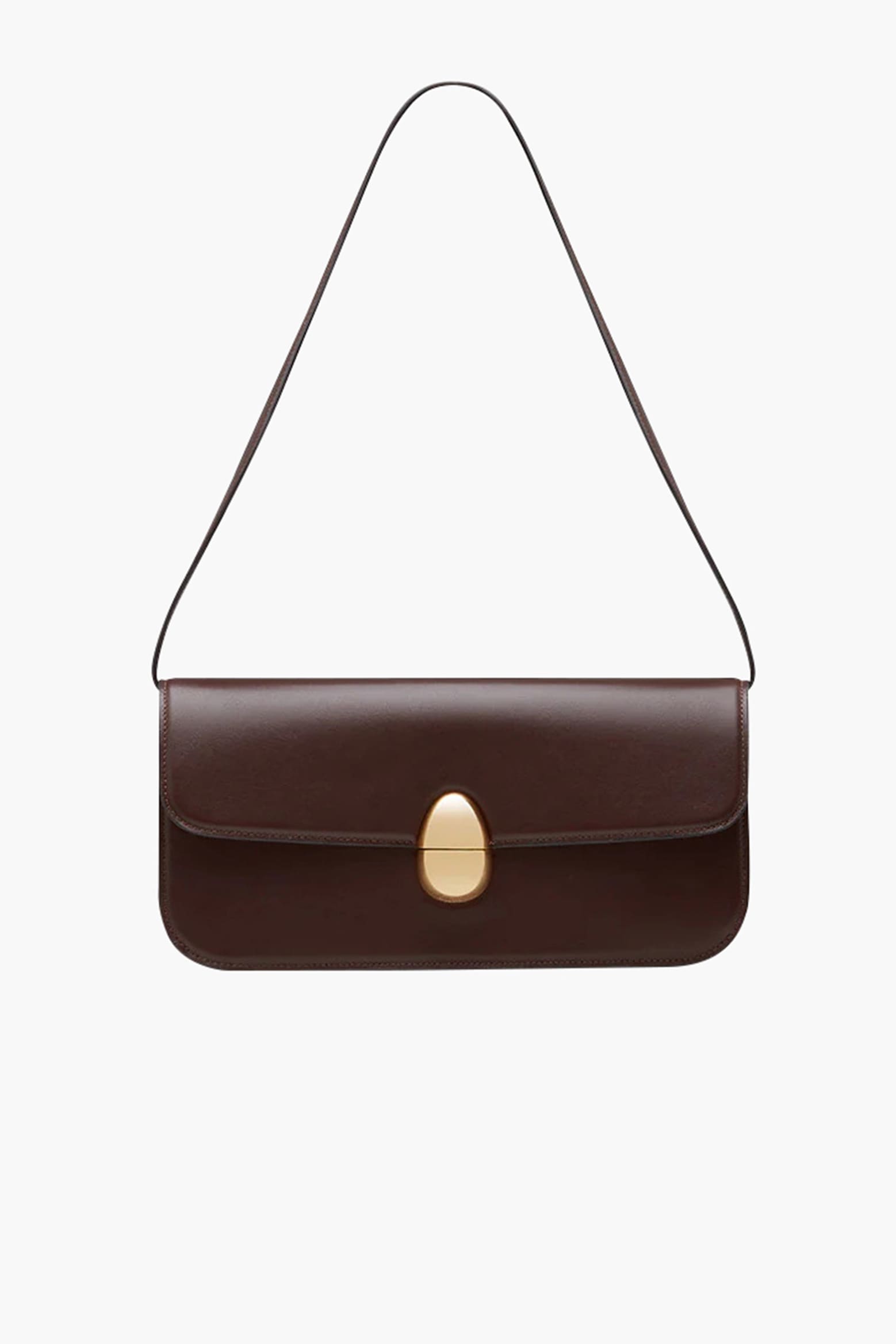 Neous Phoenix Leather Baguette in Dark Chocolate available at TNT The New Trend Australia.