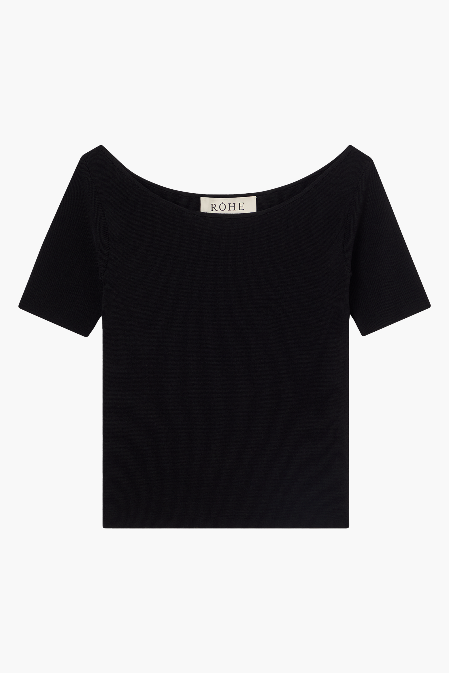 BOAT NECK KNITTED TOP