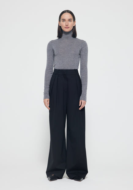 Rohe Fine Merino Turtleneck in Grey Melange available at TNT The New Trend Australia