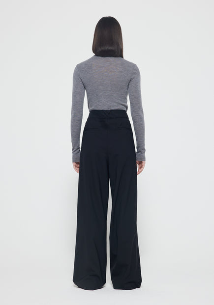 Rohe Fine Merino Turtleneck in Grey Melange available at TNT The New Trend Australia