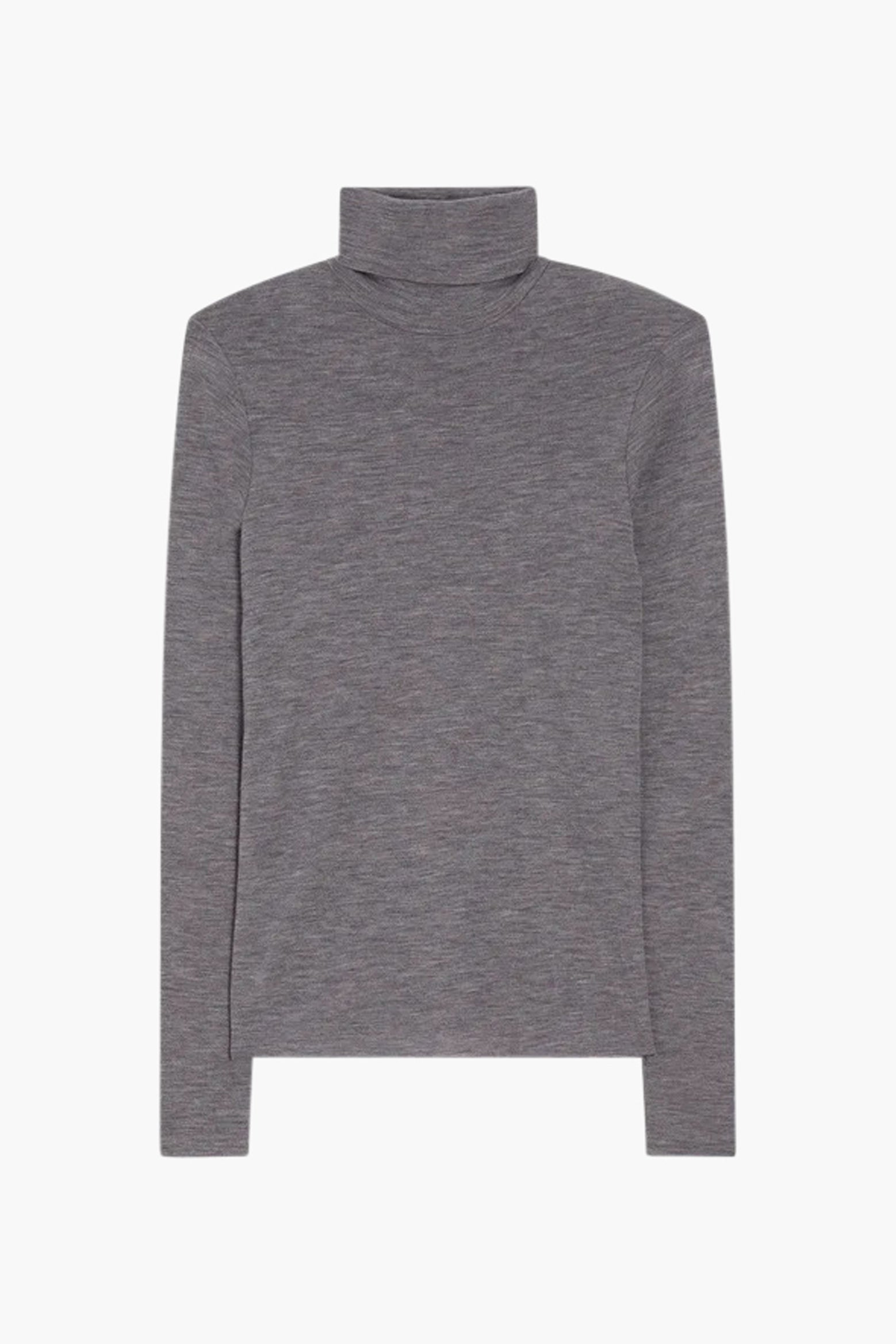 Rohe Fine Merino Turtleneck in Grey Melange available at TNT The New Trend Australia