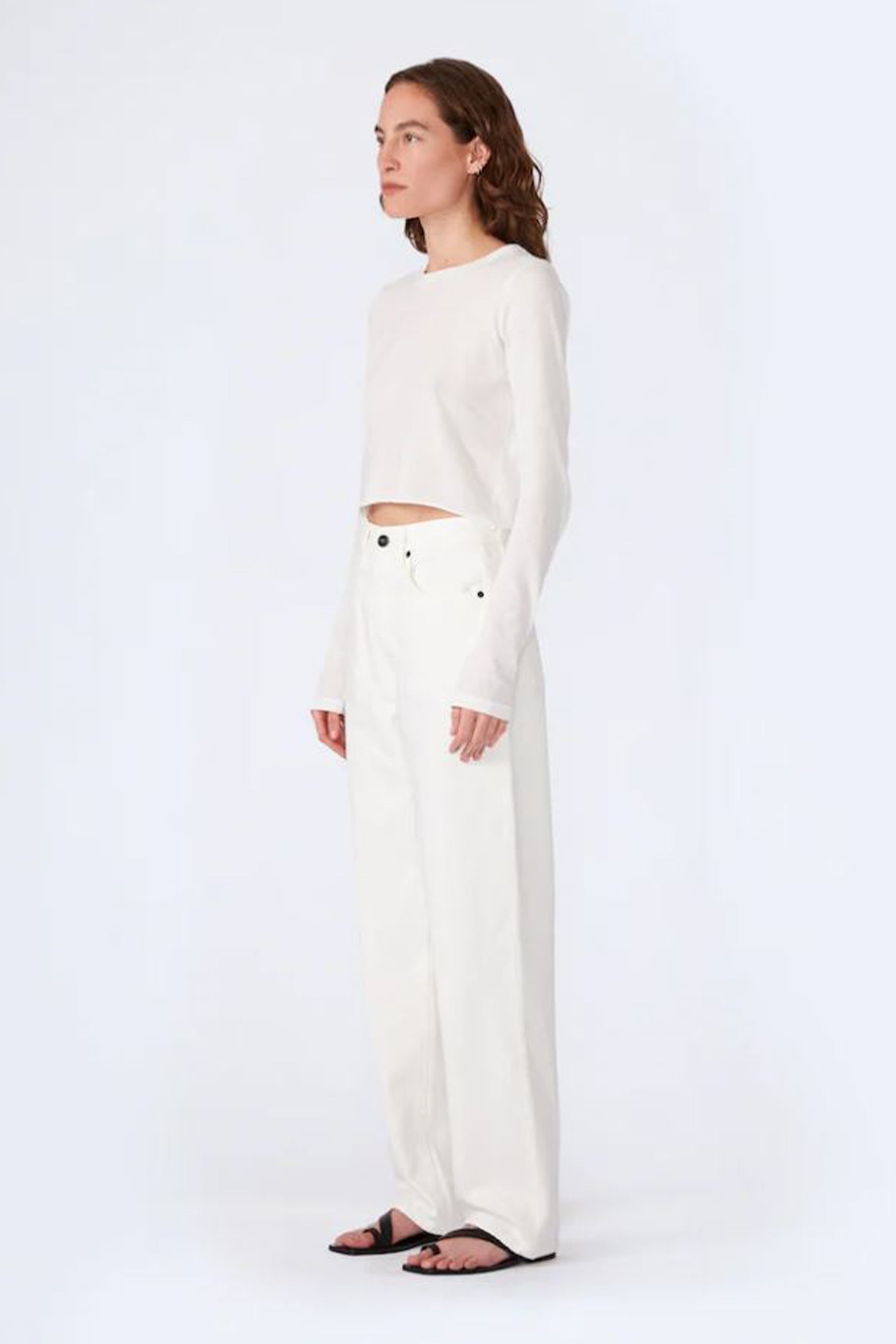 The Slvrlake Koko Jean in White available at The New Trend Australia