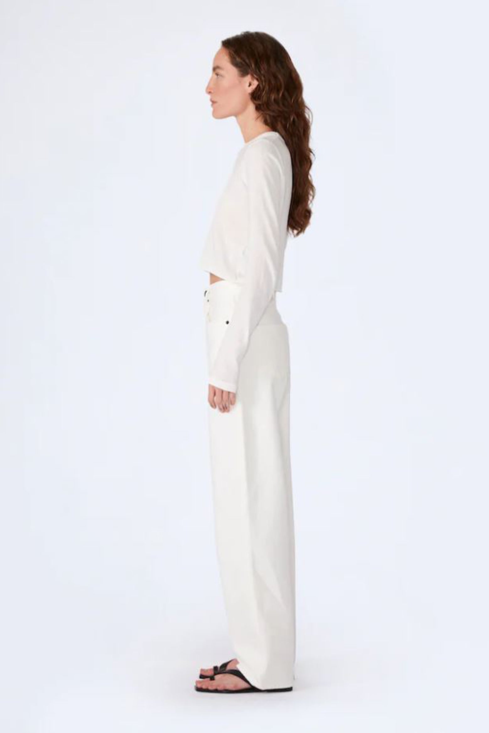 The Slvrlake Koko Jean in White available at The New Trend Australia