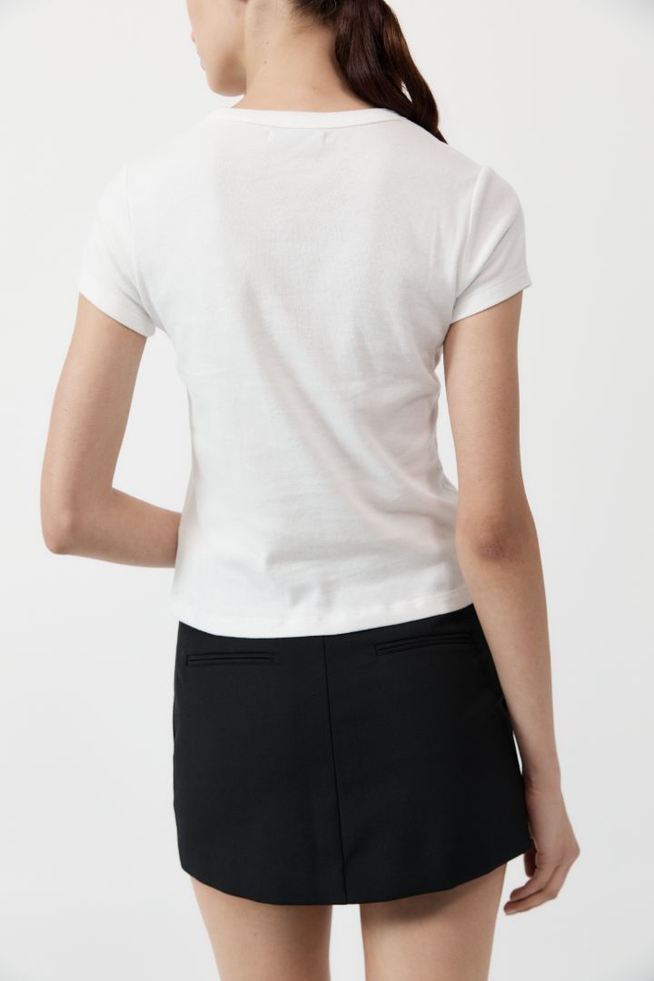 ST. AGNI Carter Mini Skirt in Black available at The New Trend Australia