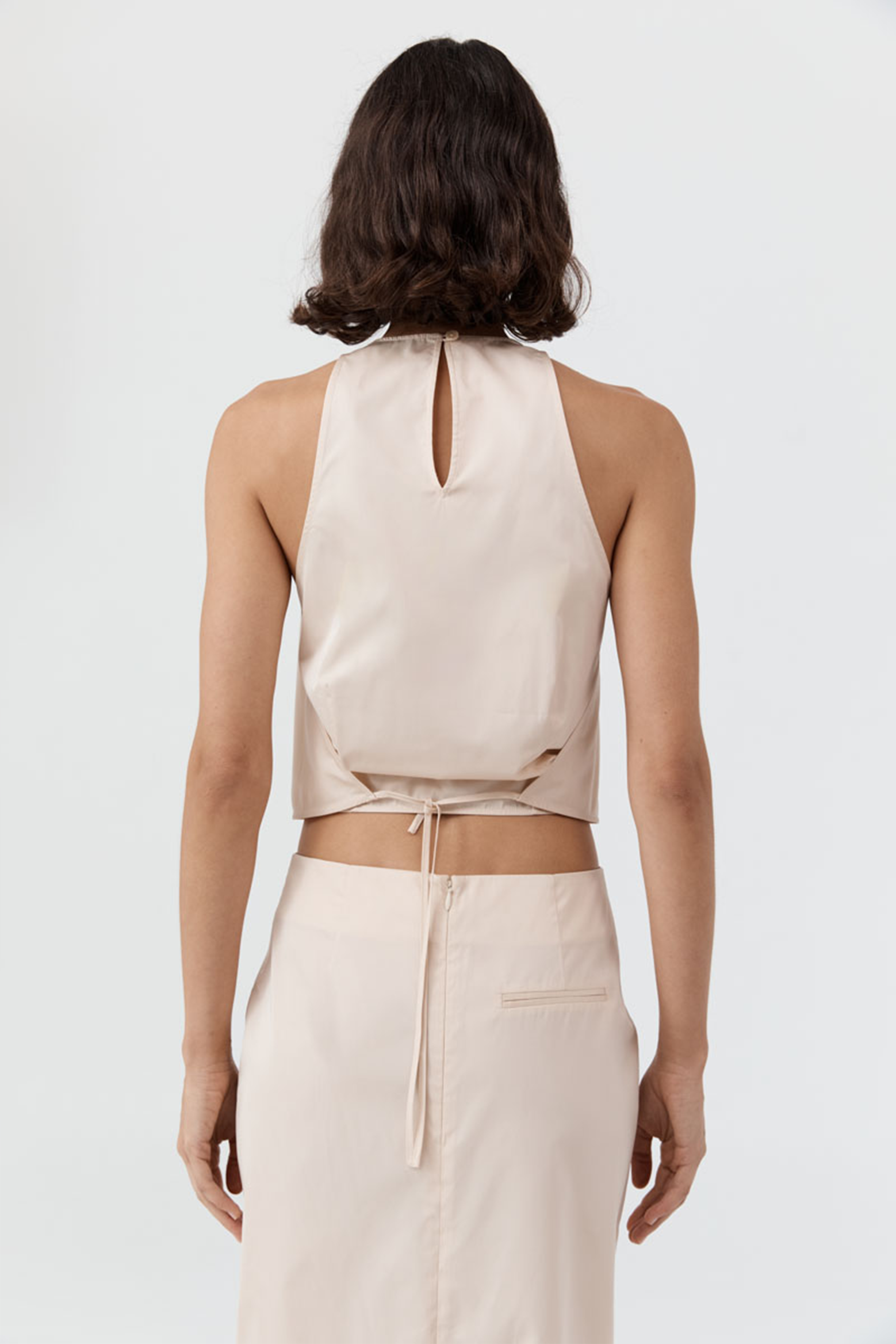 ST. AGNI PAPER TAFFETA COCOON TOP IN PINK SALT | THE NEW TREND