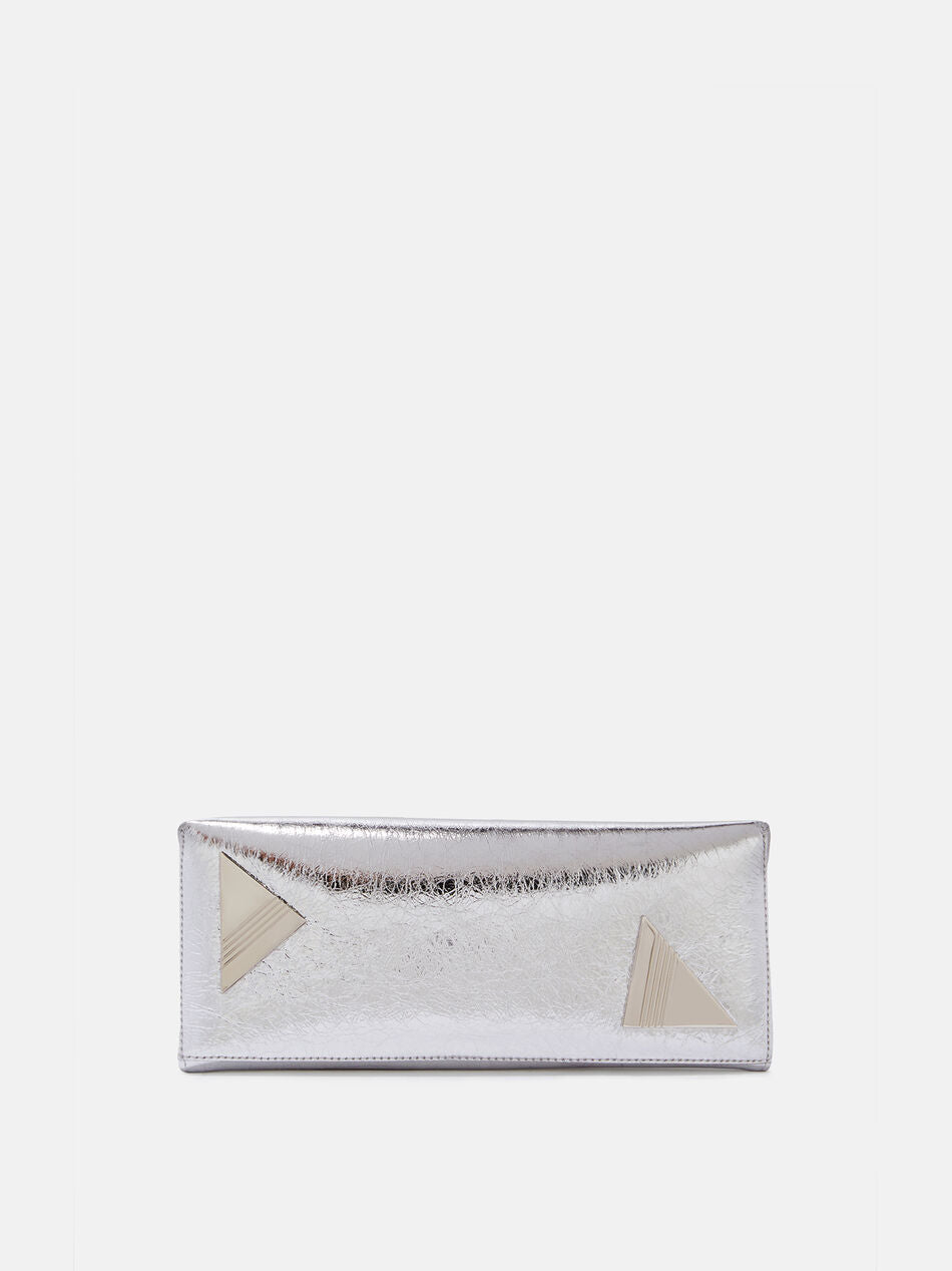 THE ATTICO '8.30 PM' CLUTCH IN SILVER | THE NEW TREND