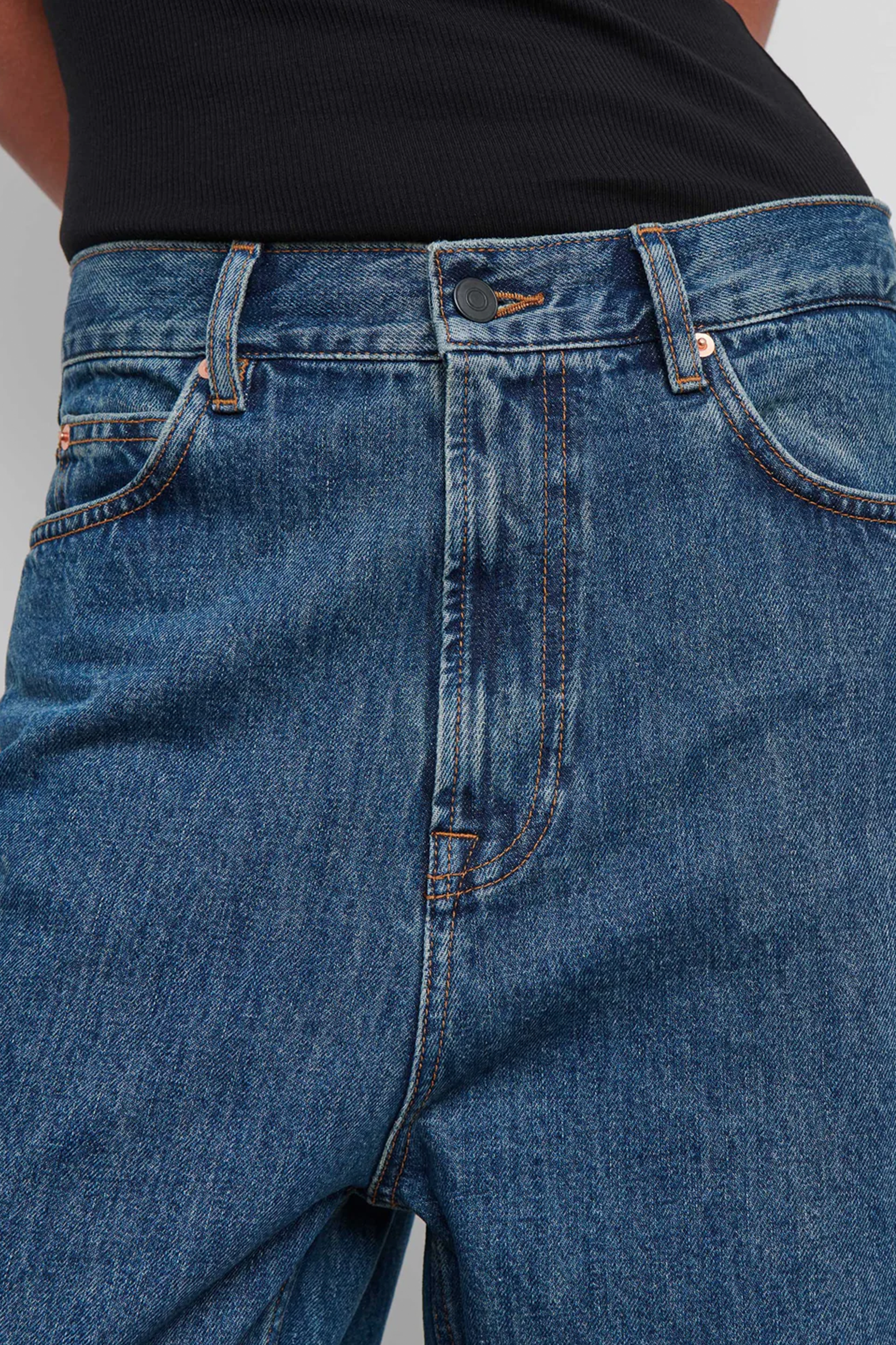 WARDROBE.NYC DENIM LOW RISE JEAN IN INDIGO | THE NEW TREND