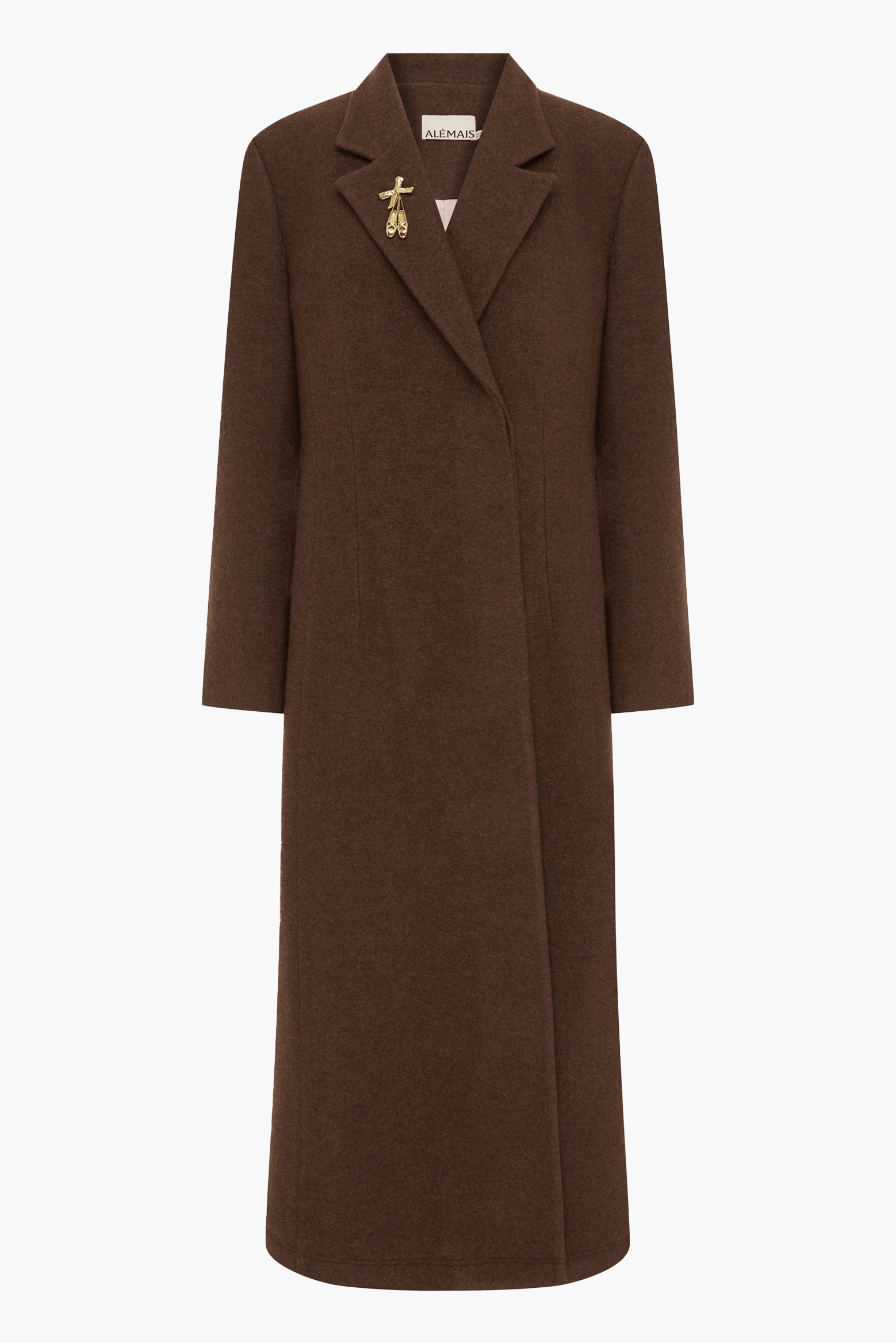 ALÉMAIS COURT COAT IN CHOCOLATE | THE NEW TREND