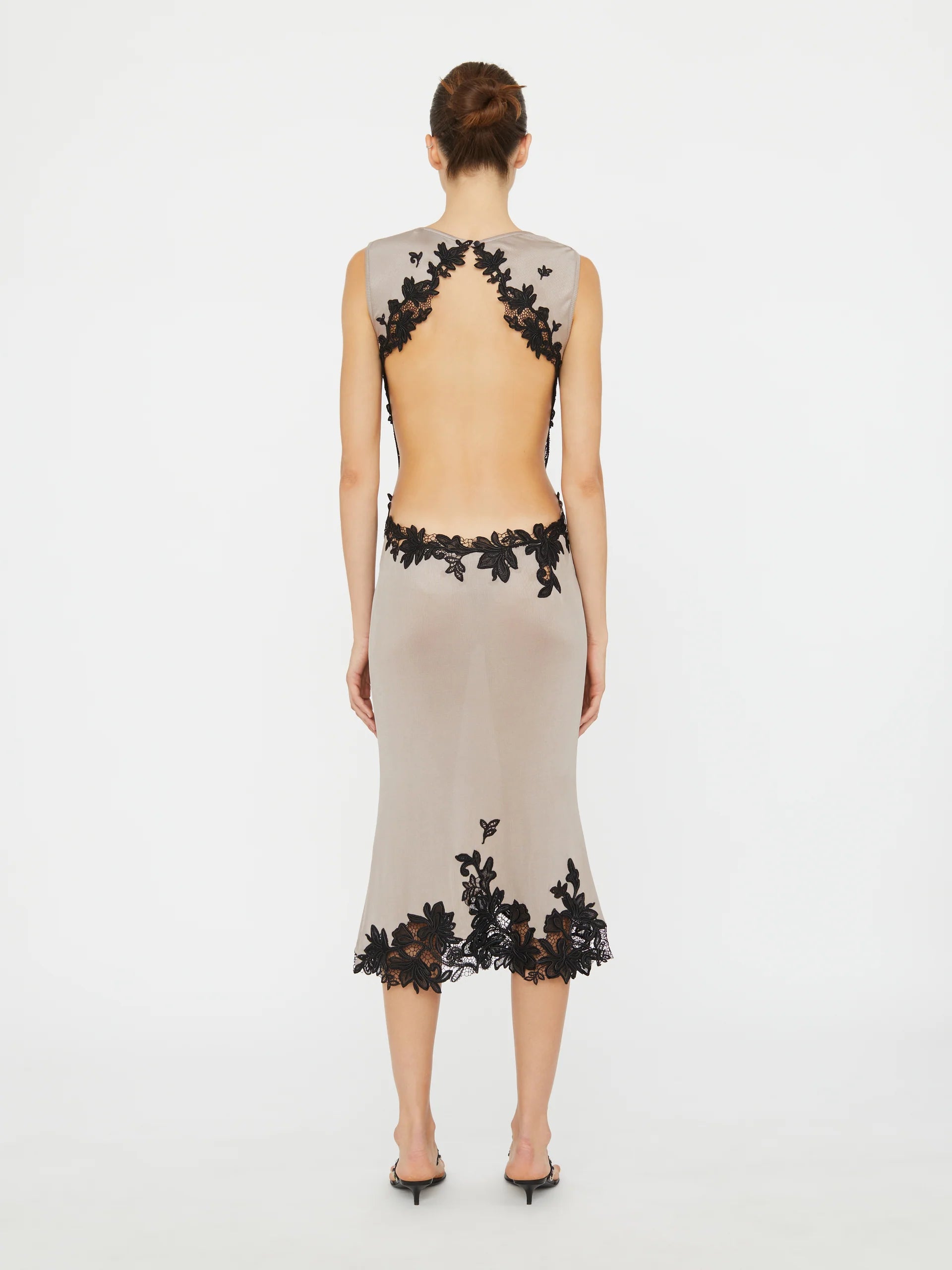 CHRISTOPHER ESBER HIBISCUS EMBROIDERED RIB DRESS | THE NEW TREND