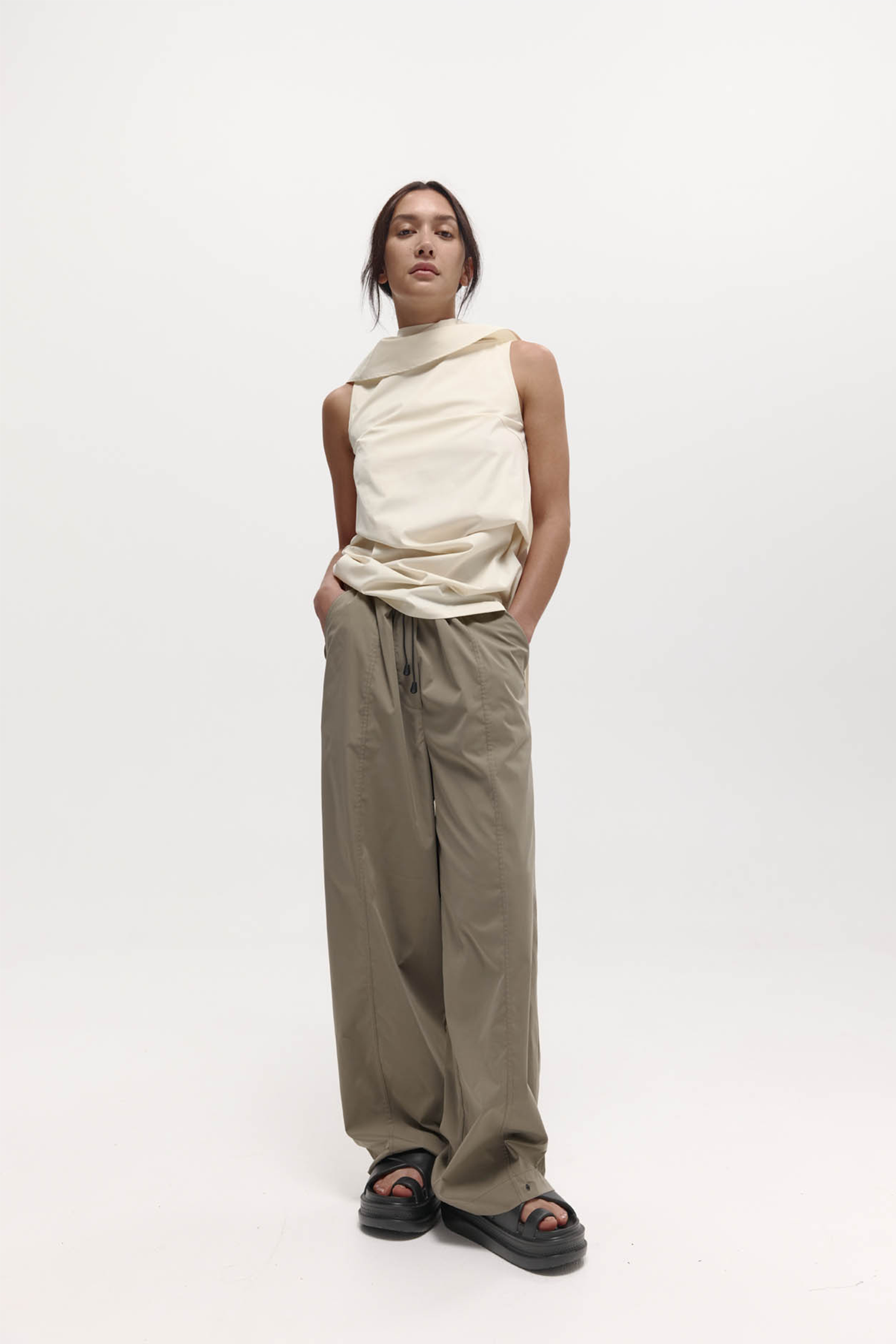 HARRIS TAPPER TANAKA TROUSER IN SHROOM | THE NEW TREND
