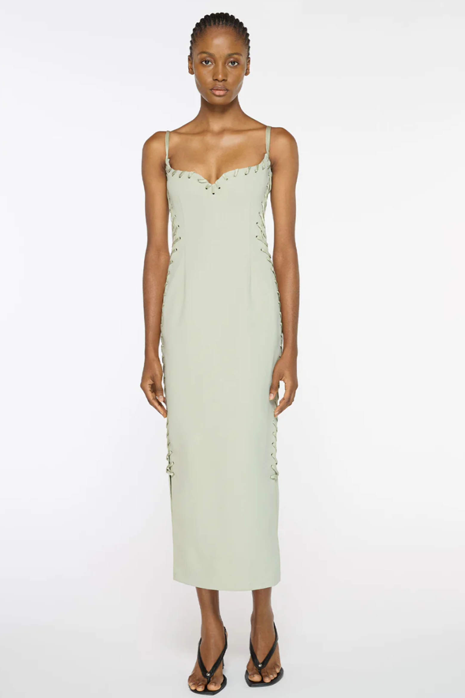 EYELET HEART DRESS
