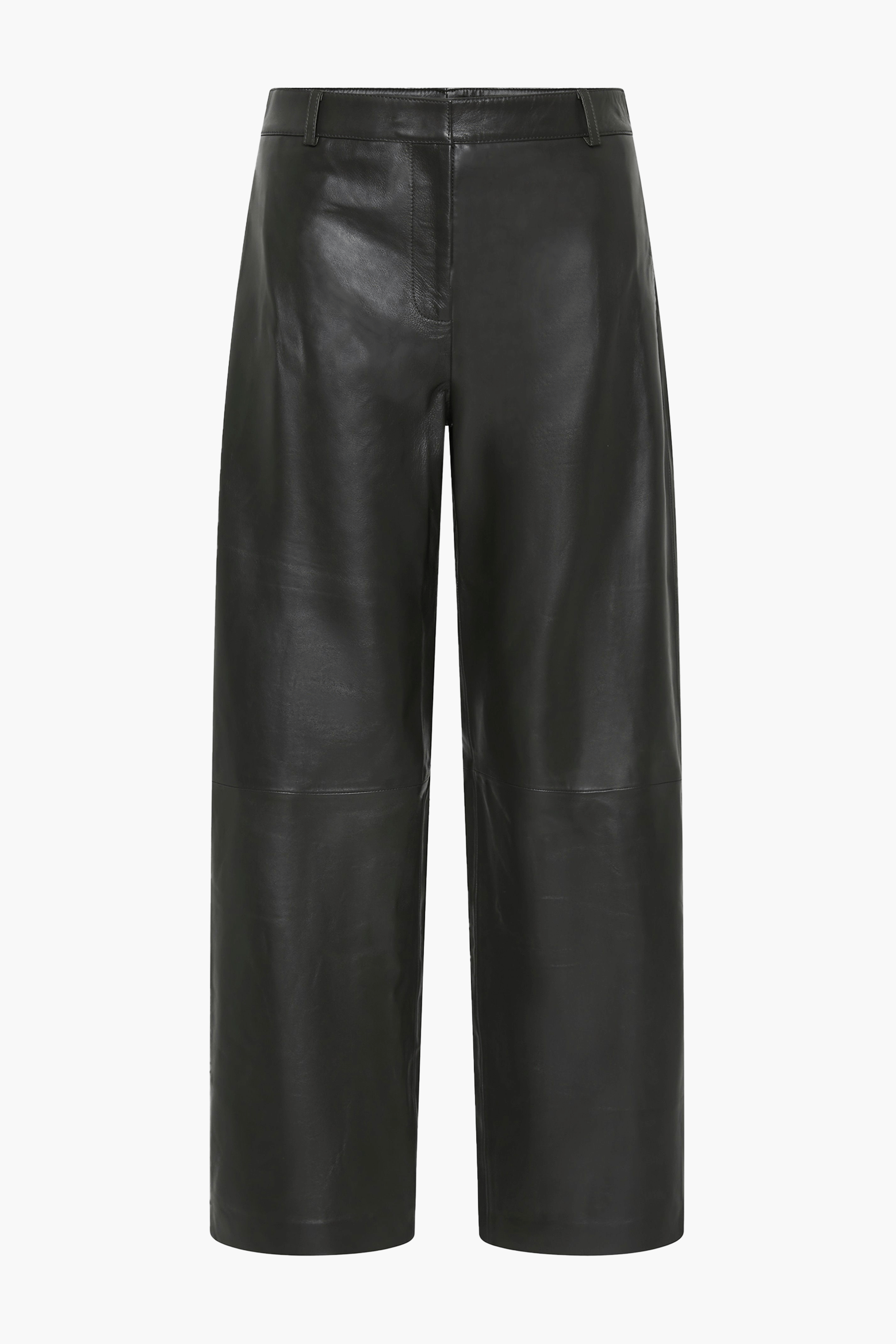 ST. AGNI LEATHER BALLOON PANTS IN KHAKI | THE NEW TREND