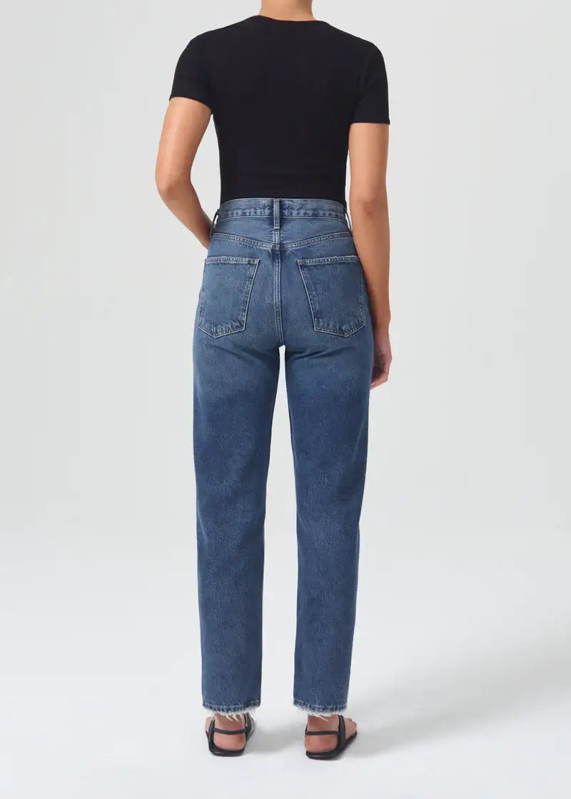 Agolde 90's Pinch Waist High Rise Straight Jean in Range from The New Trend