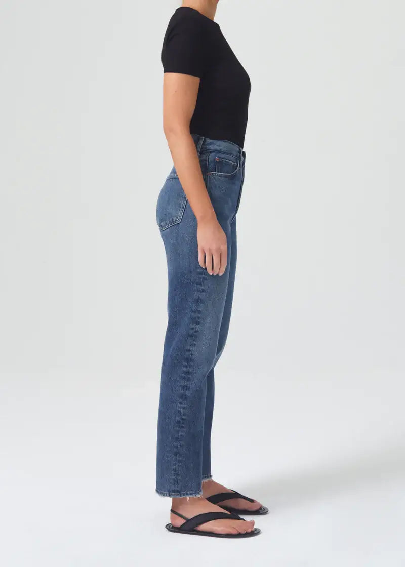 Agolde 90's Pinch Waist High Rise Straight Jean in Range from The New Trend