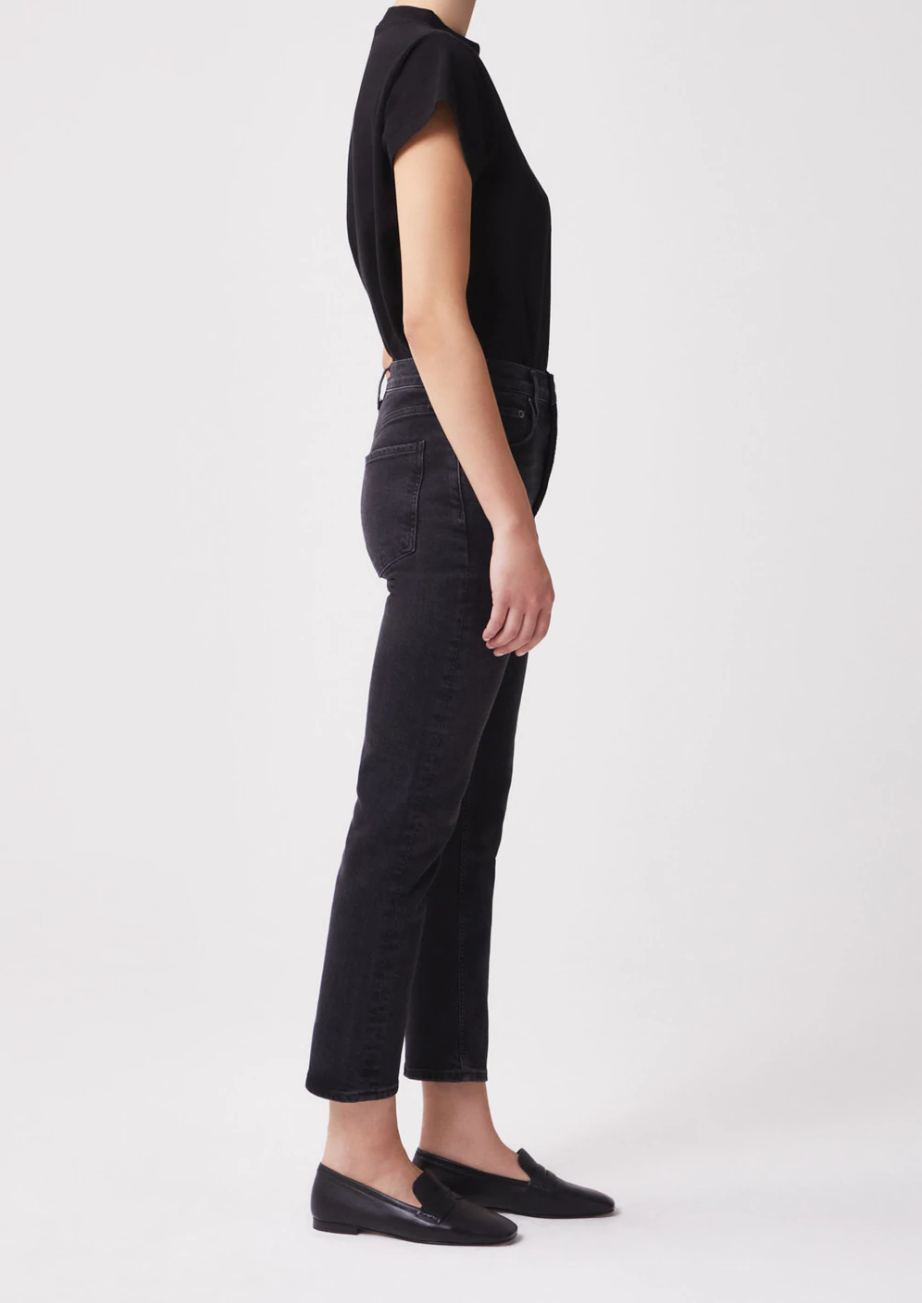 AGOLDE | Riley High Rise Straight Crop Jean Panoramic | The New Trend