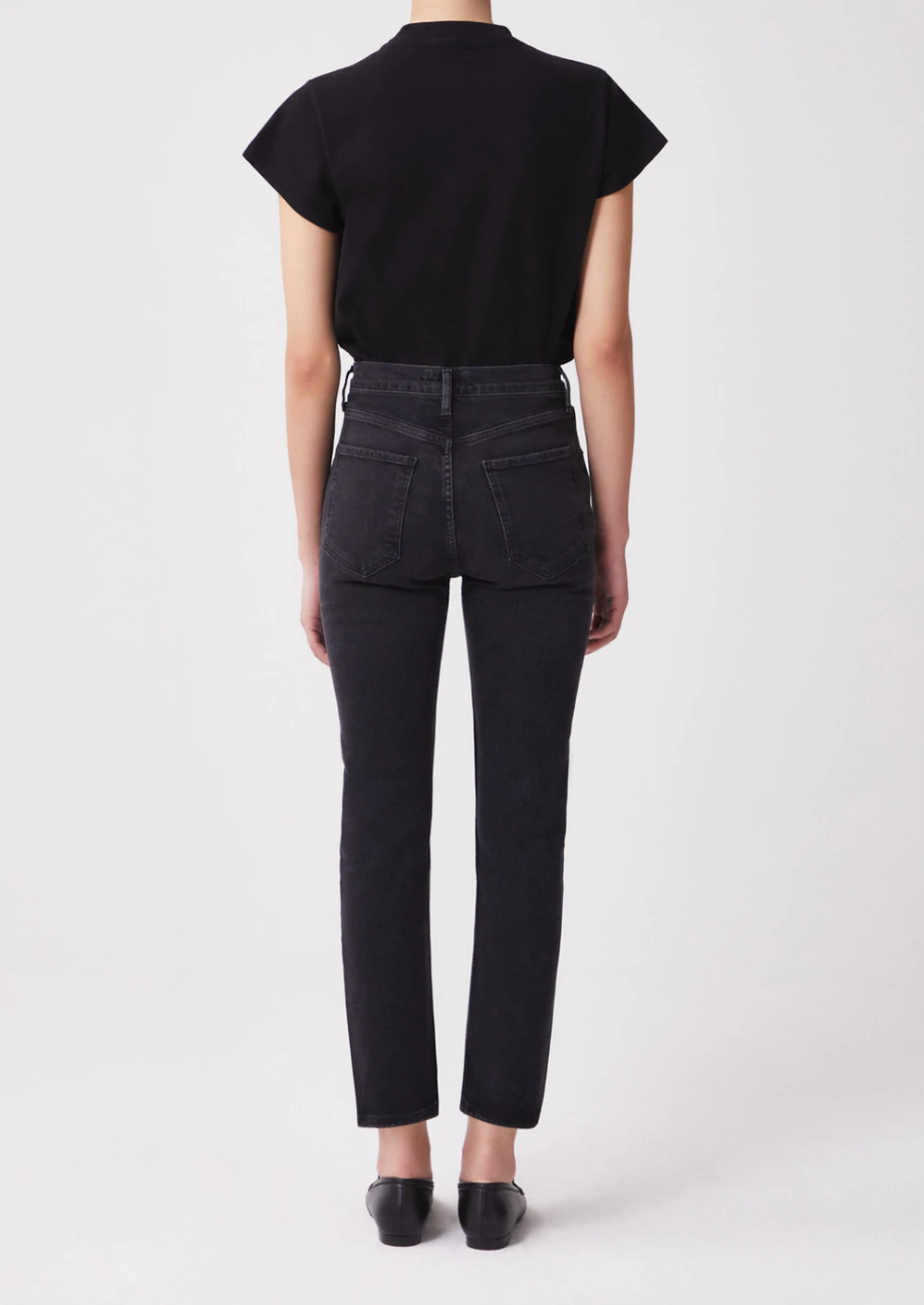 AGOLDE | Riley High Rise Straight Crop Jean Panoramic | The New Trend