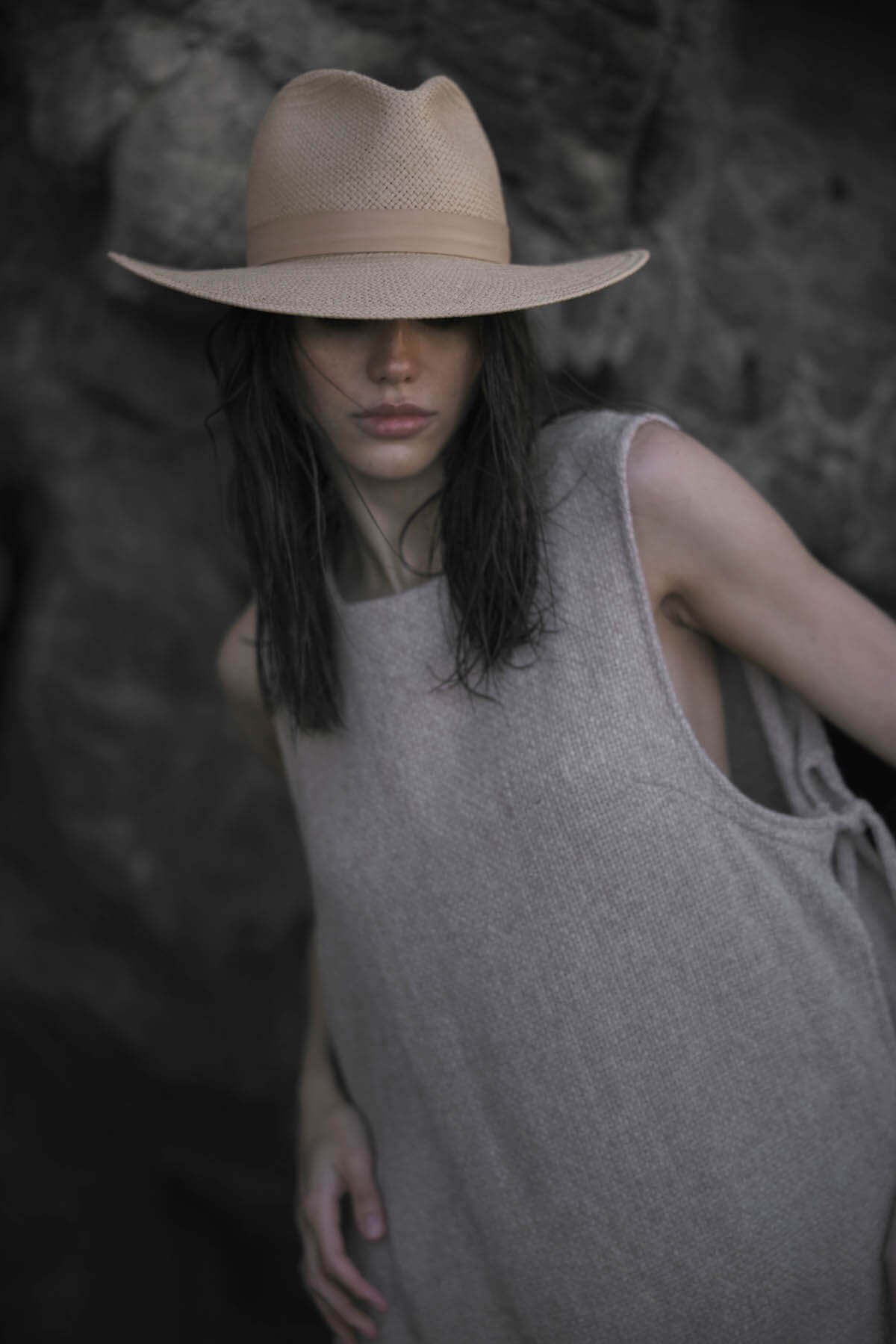 Janessa Leone Simone Fedora in Sand from The New Trend