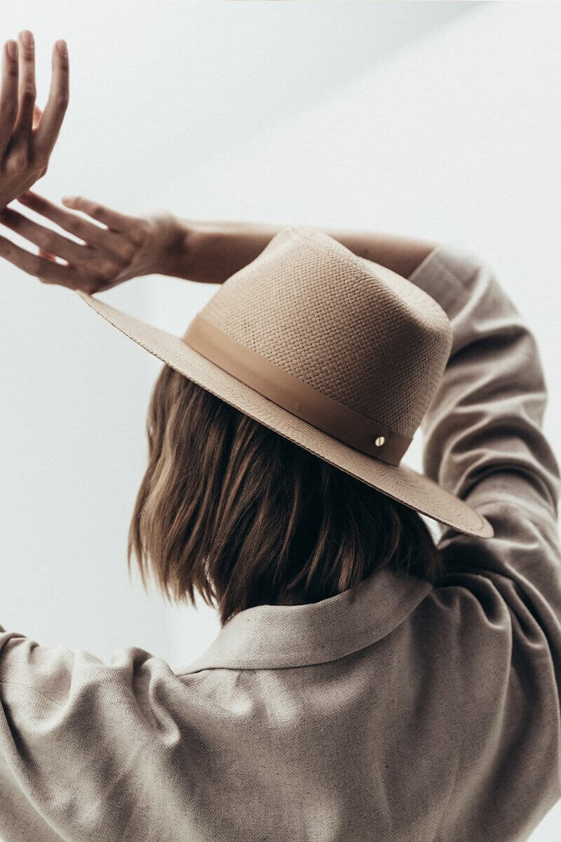 Janessa Leone Simone Fedora in Sand from The New Trend
