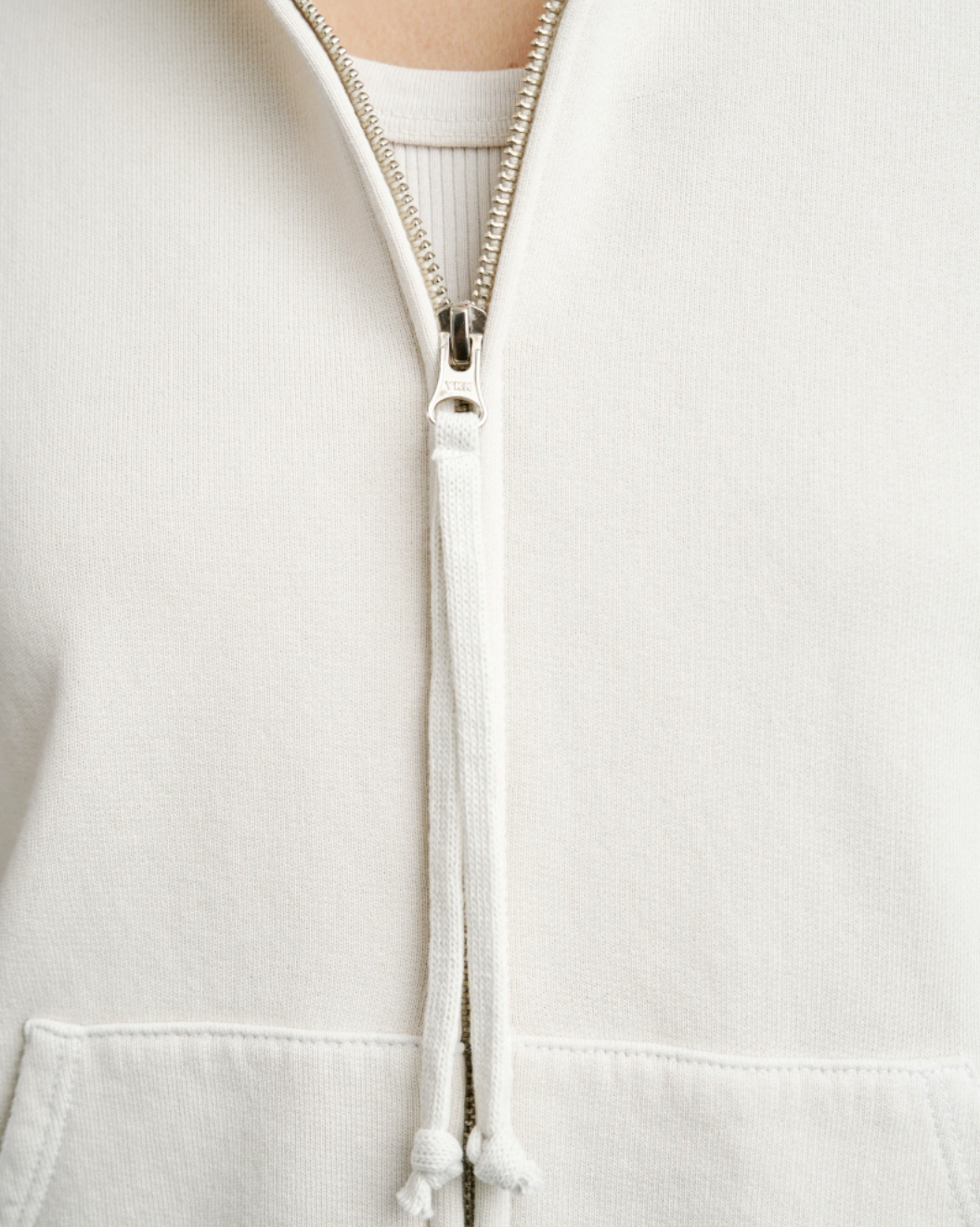 NILI LOTAN Callie Zip Up Hoodie Chalk | TNT The New Trend
