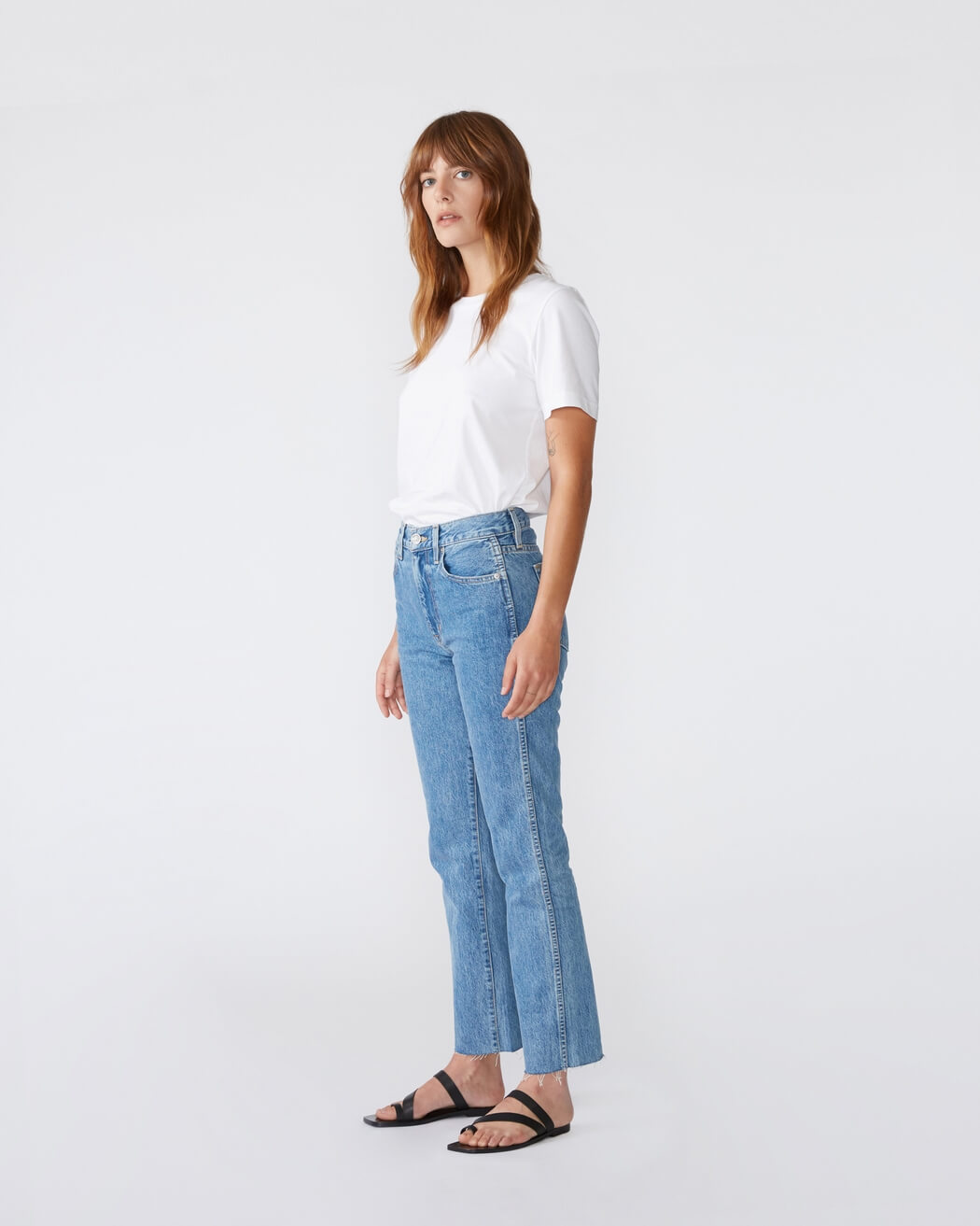 SLVRLAKE Hero High Rise Slim Leg Jean in Pacific from The New Trend