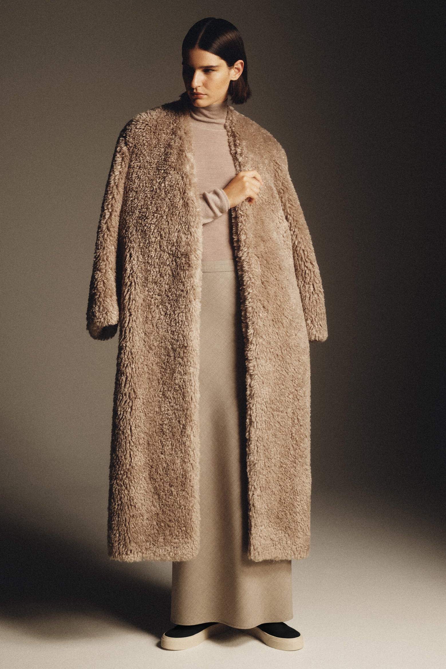 The A Emery Valdes Coat in Mink available at The New Trend Australia