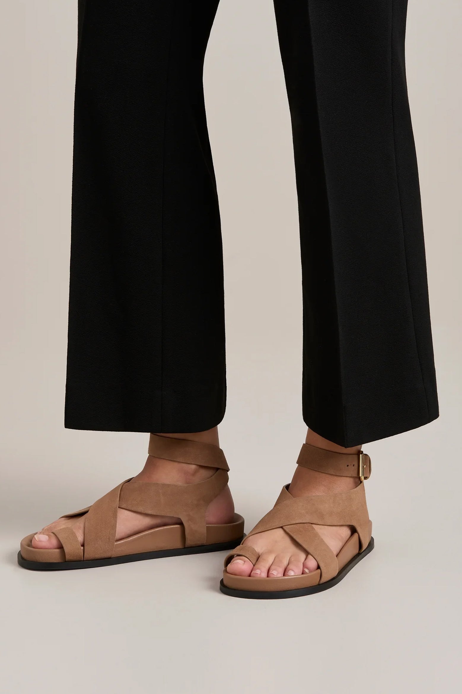 A.Emery Jalen Sandal in Nutmeg Suede available at The New Trend Australia.