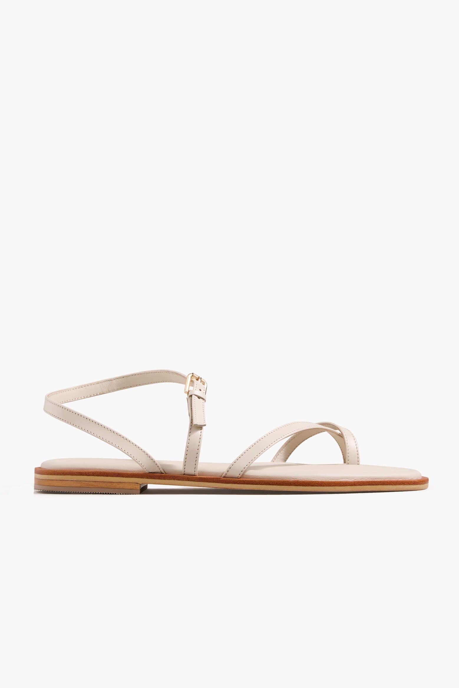 A.EMERY Lucia Sandal in Eggshell | The New Trend