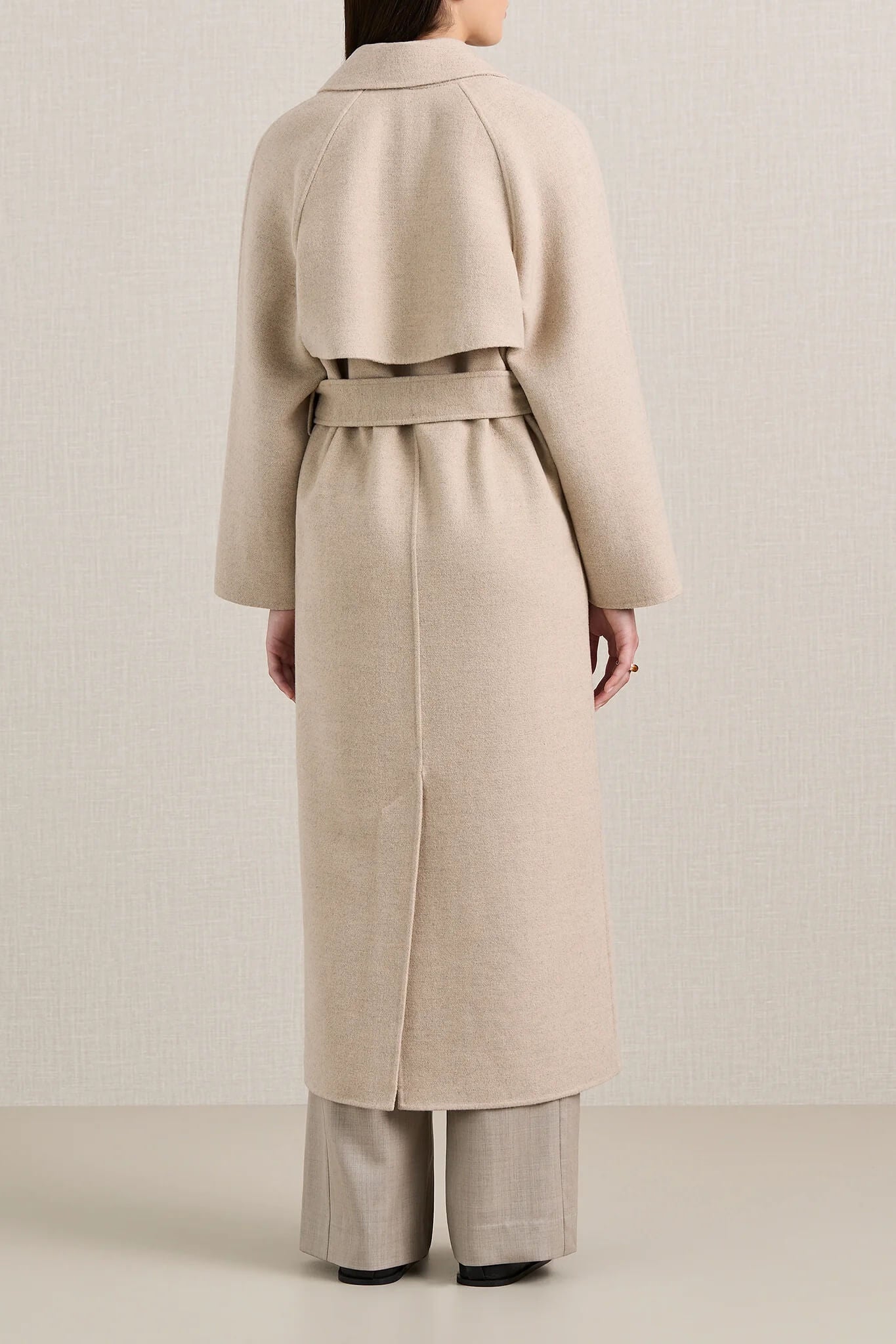 The A.EMERY Evans Coat in Almond Melange available at The New Trend.