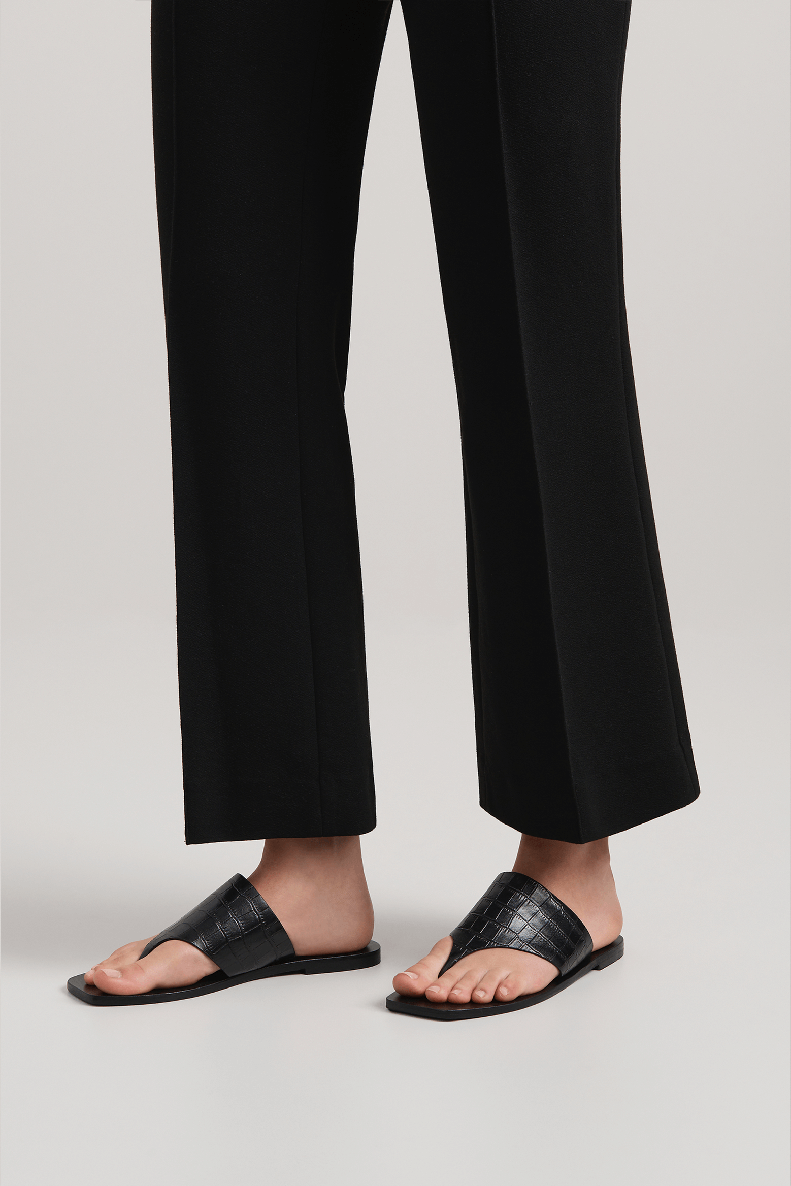 A.EMERY PATON SANDAL IN BLACK | THE NEW TREND