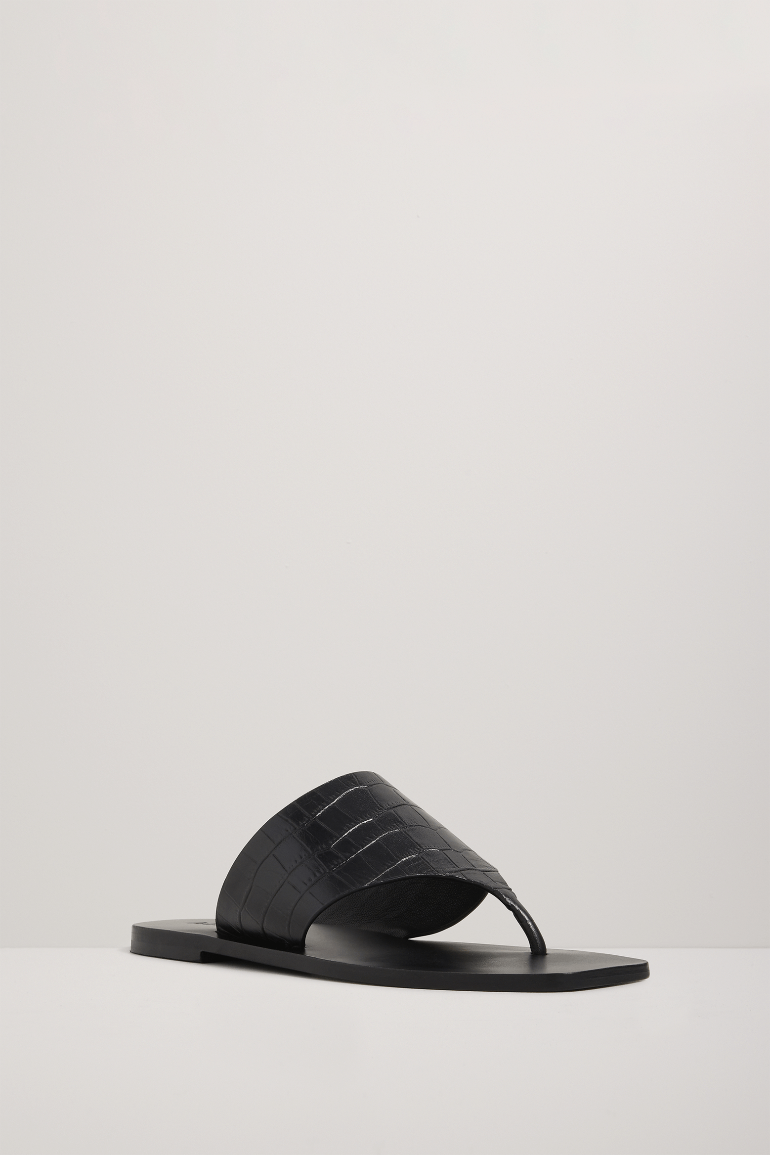 A.EMERY PATON SANDAL IN BLACK | THE NEW TREND
