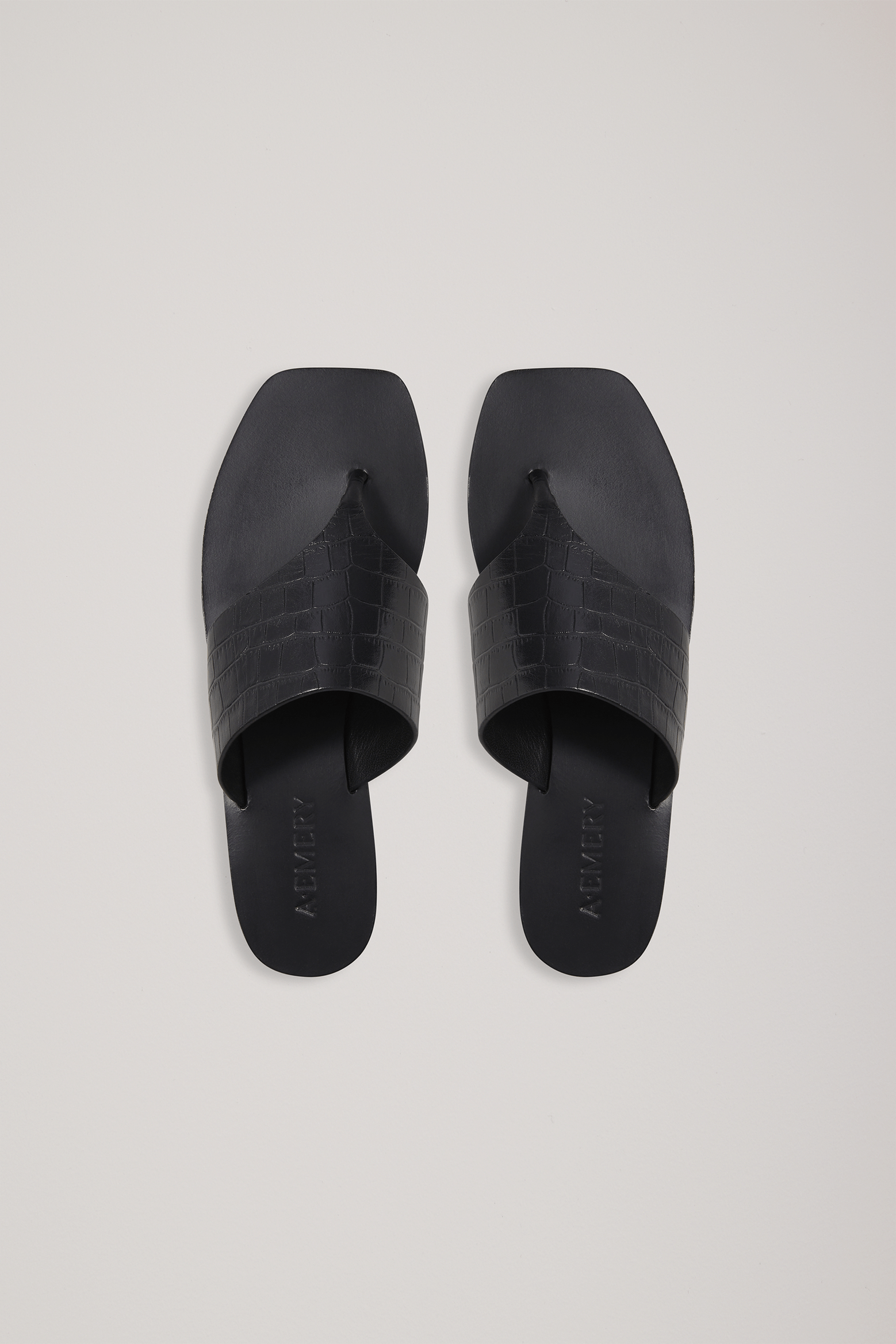 A.EMERY PATON SANDAL IN BLACK | THE NEW TREND